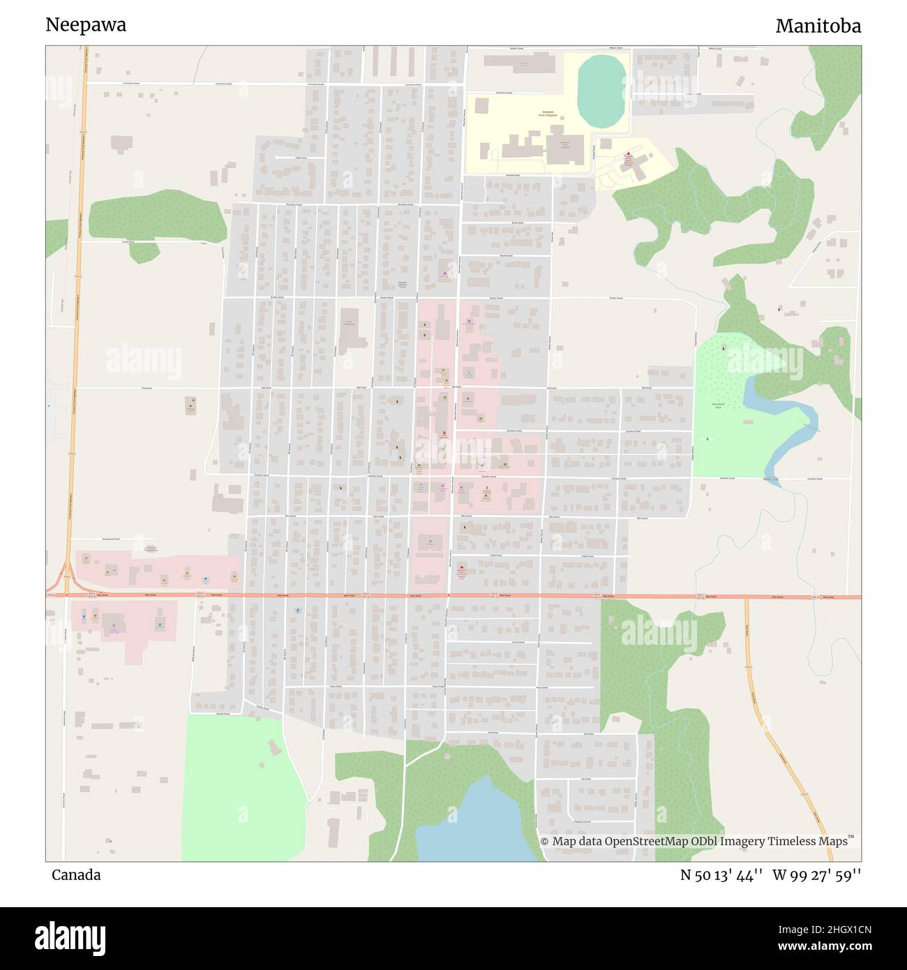 Map of neepawa Cut Out Stock Images & Pictures Alamy
