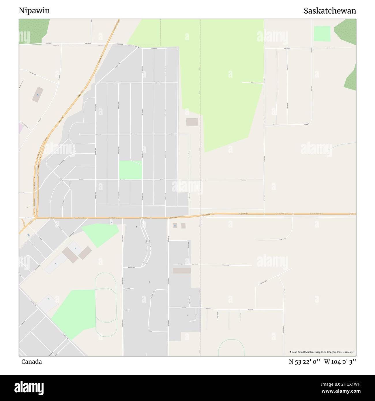 Map of nipawin Cut Out Stock Images & Pictures Alamy