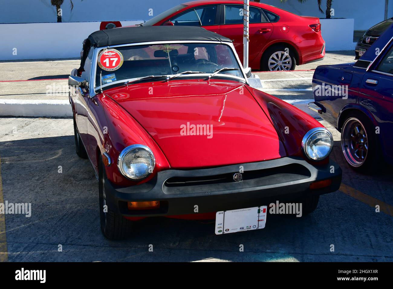 MG MGB roadster (1980) vintage car, Mexico, North America Stock Photo