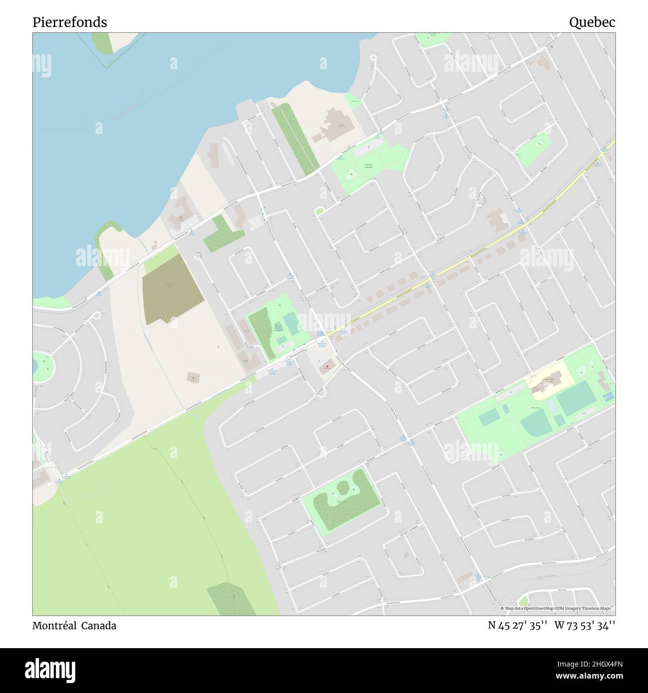 Montreal canada map poster hi-res stock photography and images - Alamy