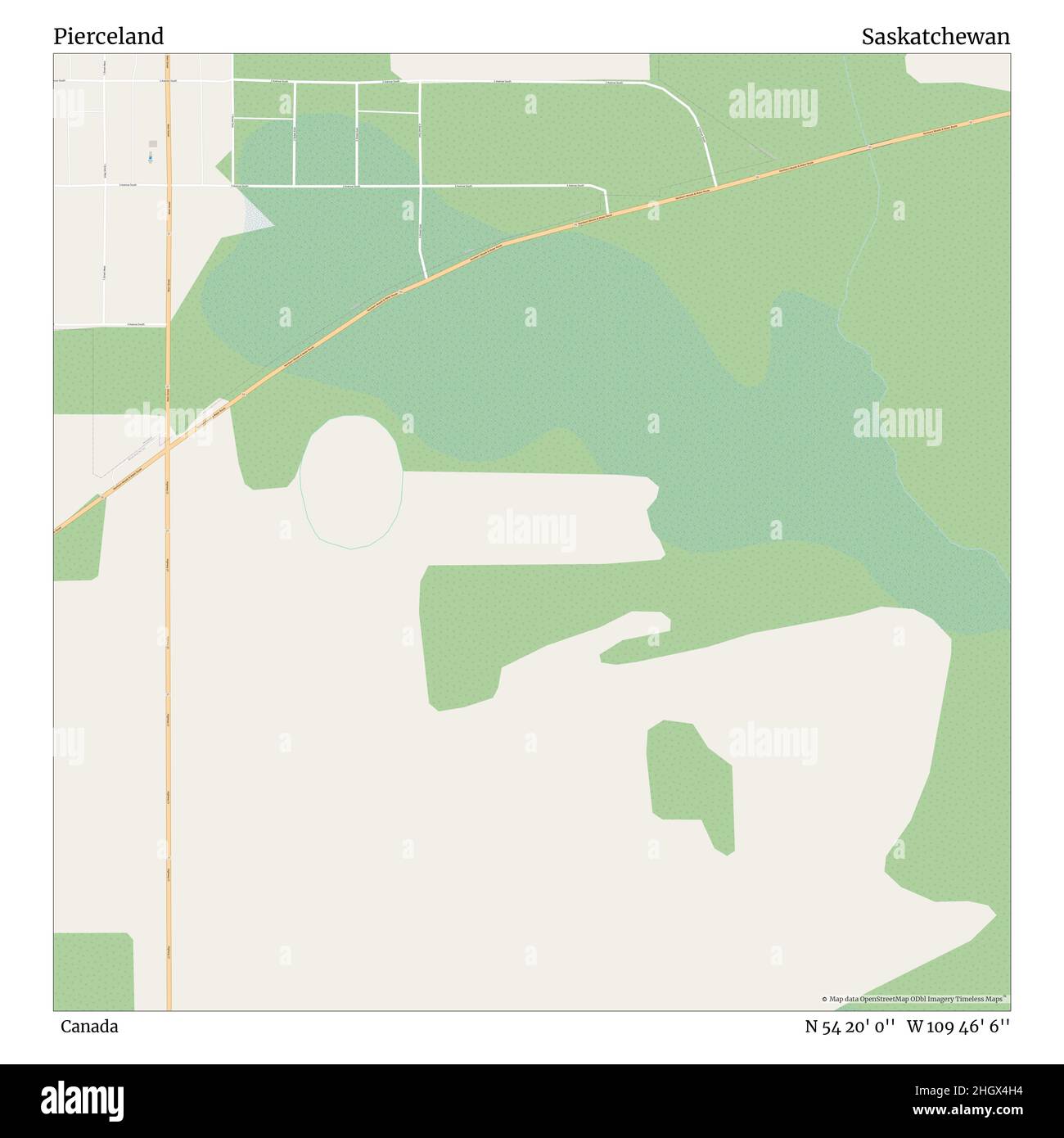 Map of pierceland Cut Out Stock Images & Pictures Alamy
