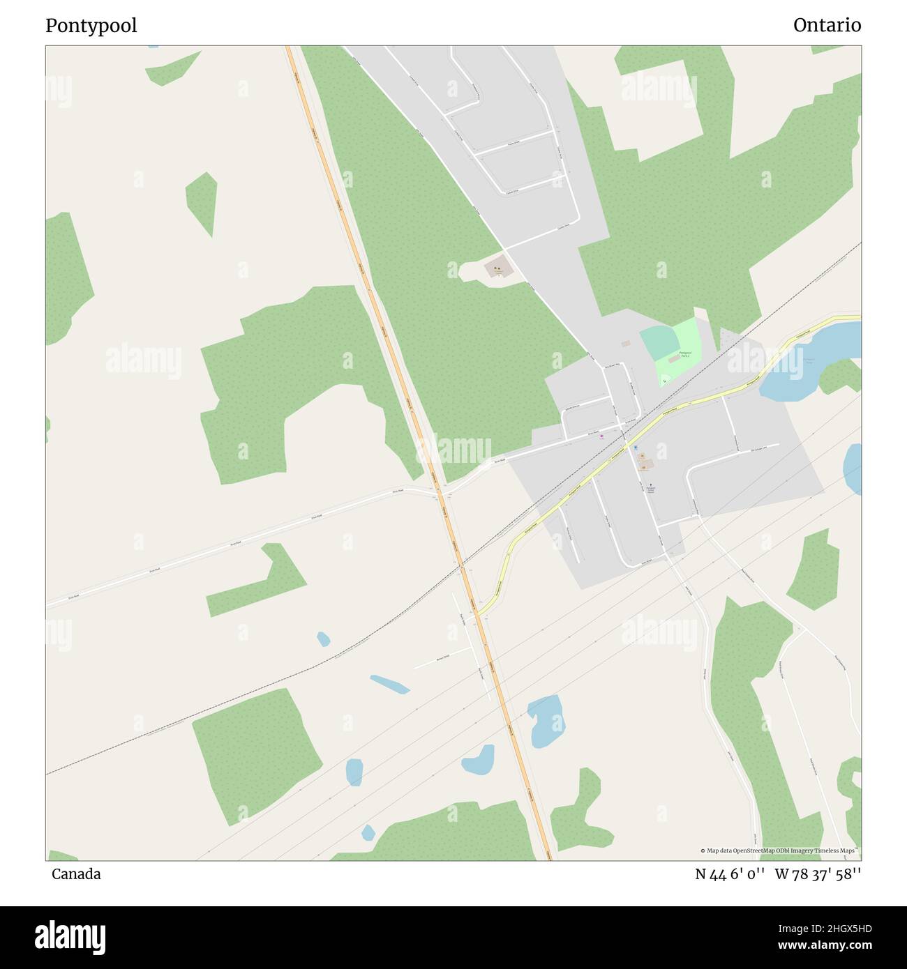 Map of pontypool Cut Out Stock Images & Pictures Alamy