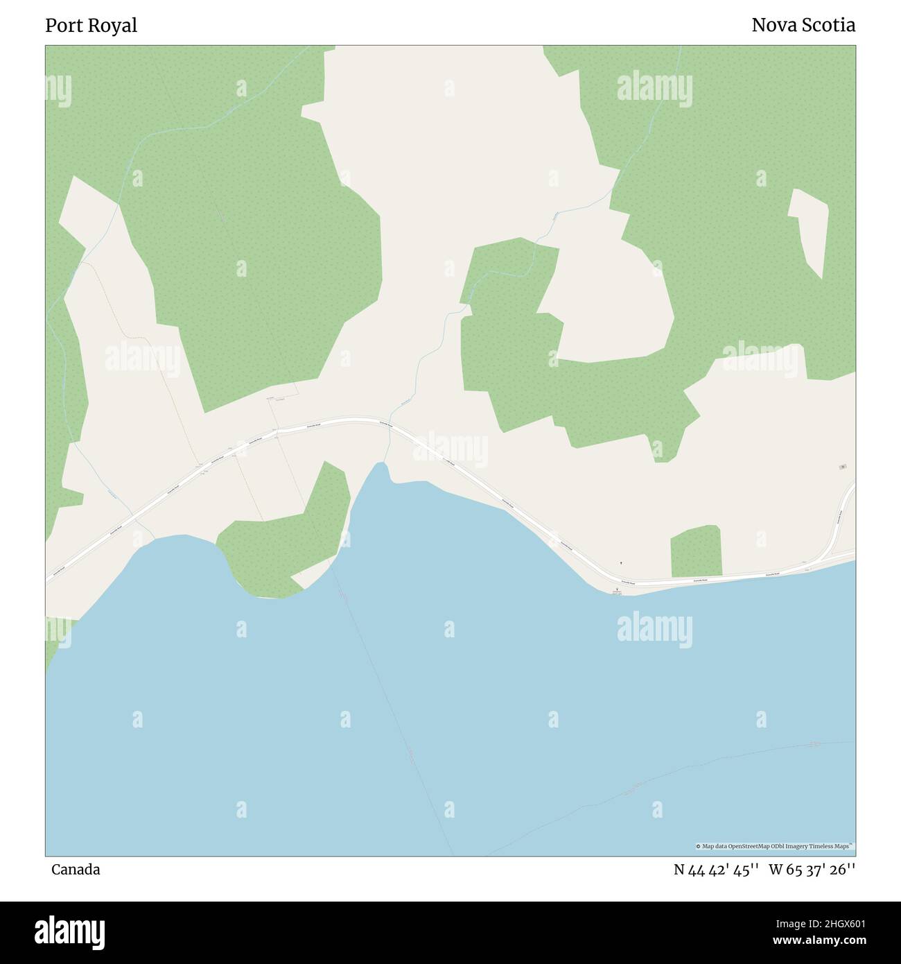 Port royal nova scotia map Cut Out Stock Images & Pictures Alamy