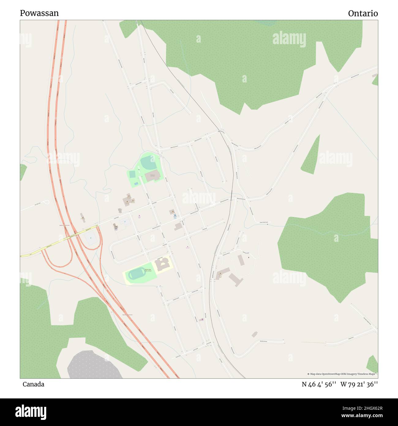 Map of powassan Cut Out Stock Images & Pictures Alamy