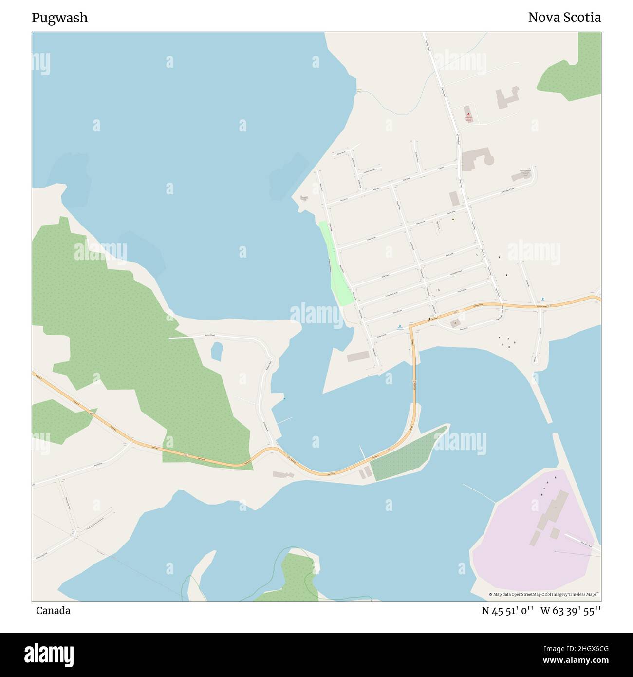 Pugwash Nova Scotia Map Pugwash Nova Scotia High Resolution Stock Photography And Images - Alamy