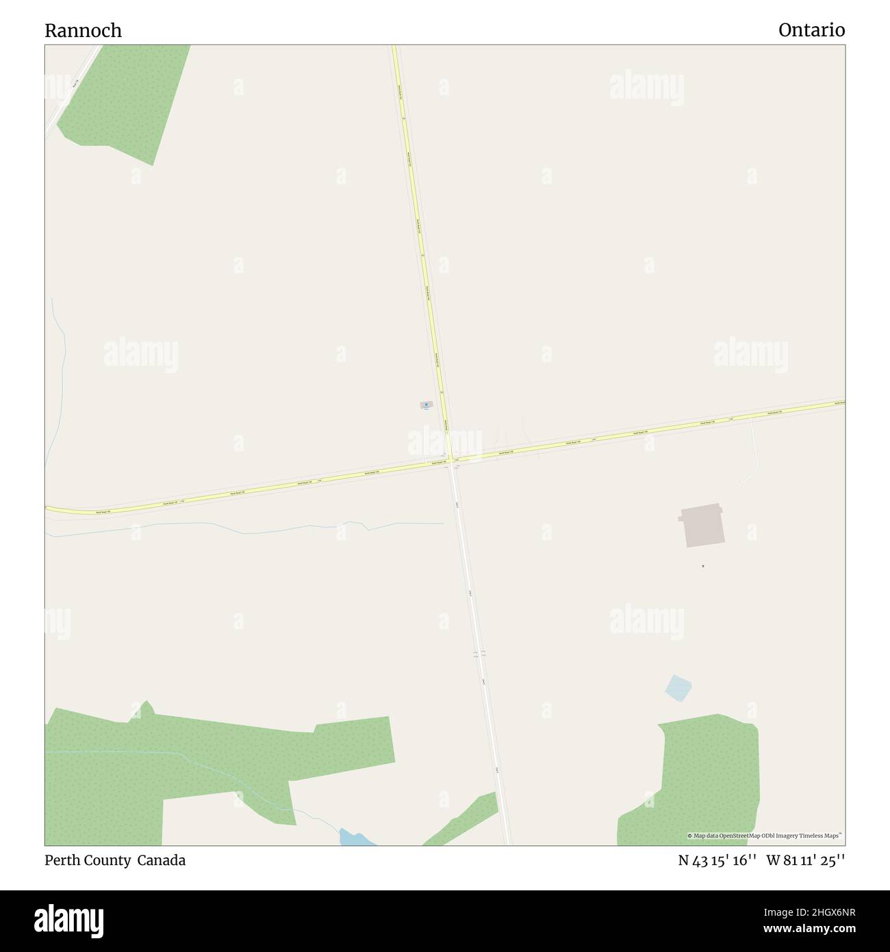 Perth County Roads Map Map Of Perth Ontario High Resolution Stock Photography And Images - Alamy