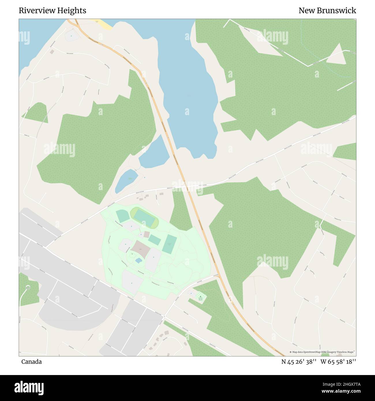 Map Of Riverview Nb Riverview New Brunswick High Resolution Stock Photography And Images - Alamy