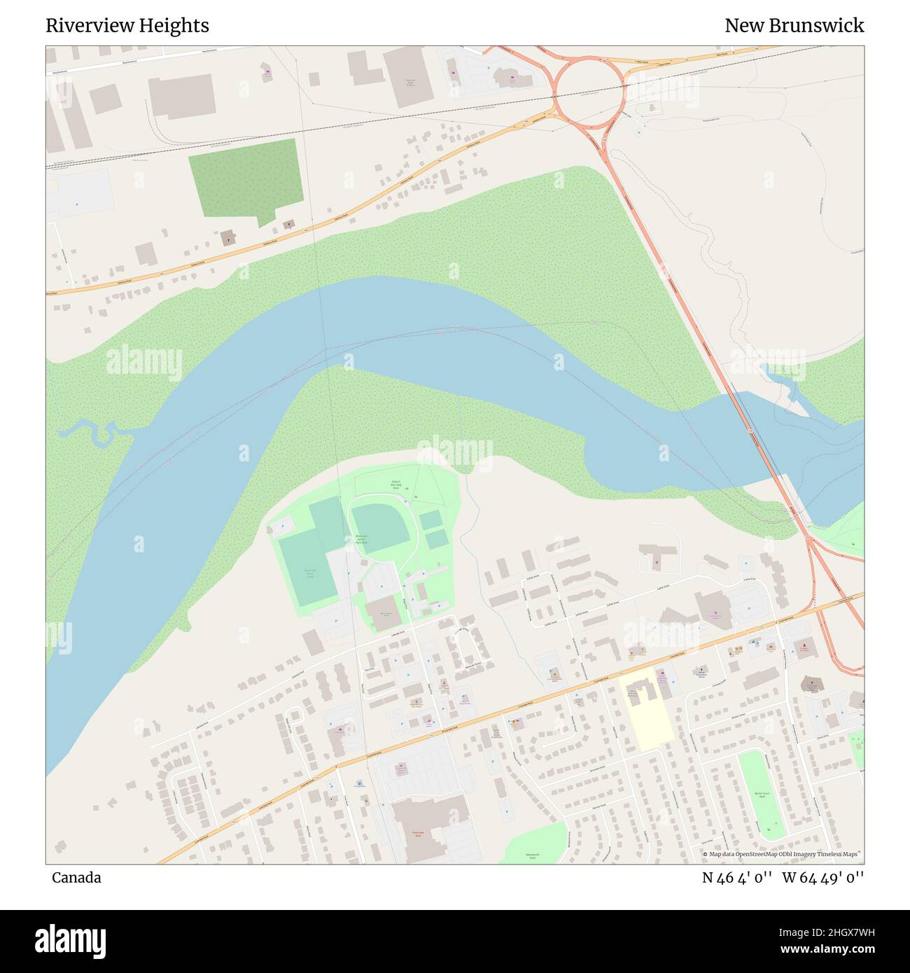 Map Of Riverview Nb Riverview New Brunswick High Resolution Stock Photography And Images - Alamy