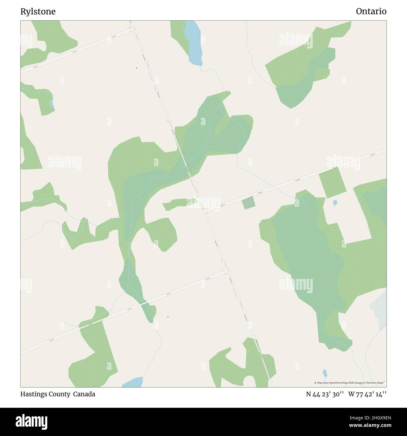 Rylstone, Hastings County, Canada, Ontario, N 44 23' 30'', W 77 42' 14