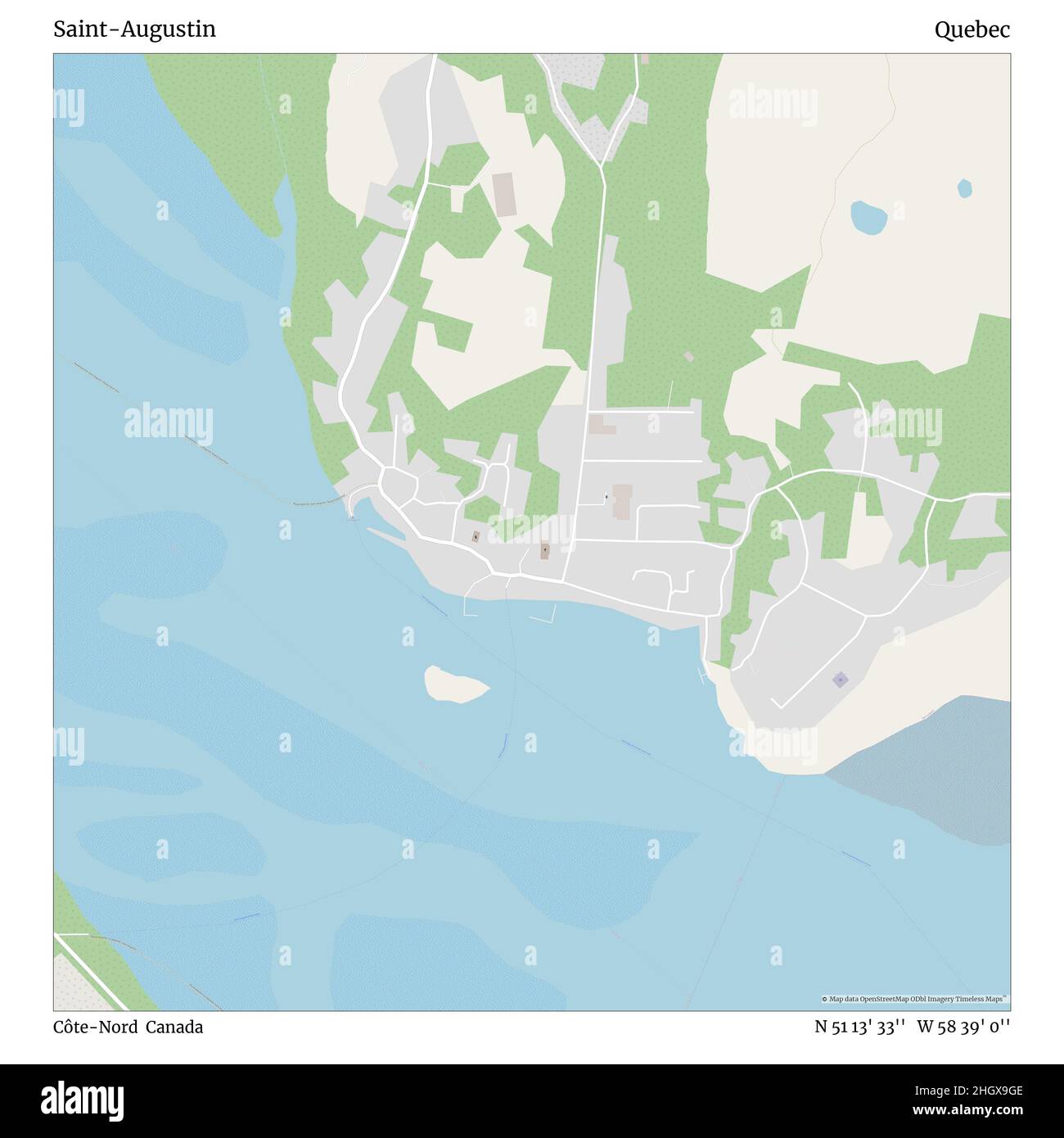 St augustin quebec map