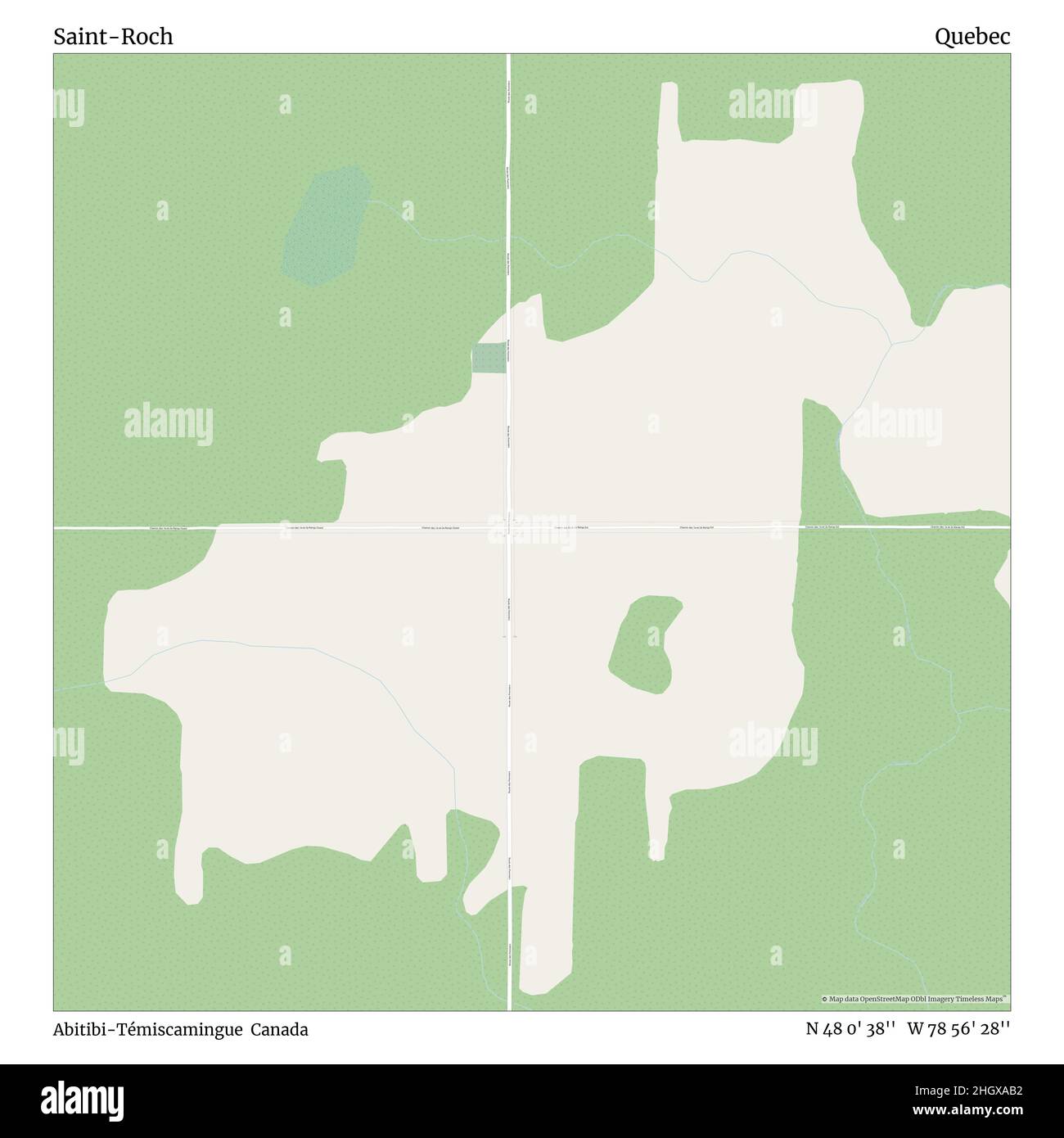 Saint-Roch, Abitibi-Témiscamingue, Canada, Quebec, N 48 0' 38'', W 78 ...