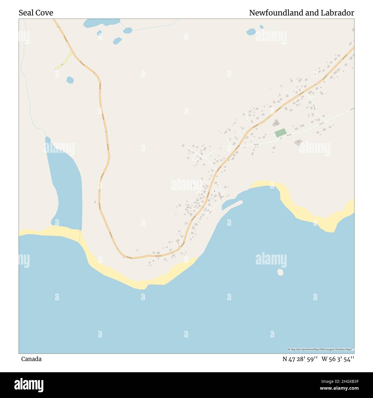 Map of seal cove hires stock photography and images Alamy