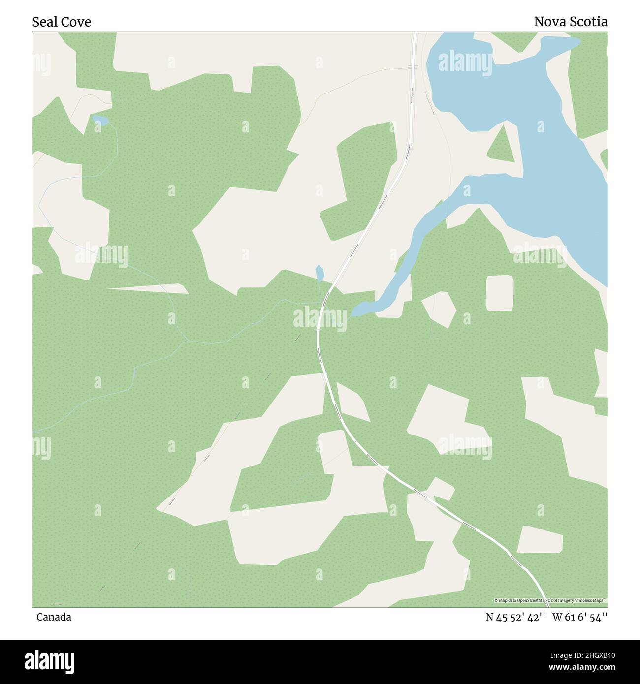 Map of seal cove hires stock photography and images Alamy
