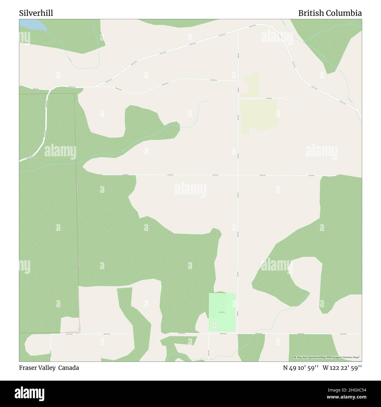 Silverhill, Fraser Valley, Canada, British Columbia, N 49 10' 59'', W