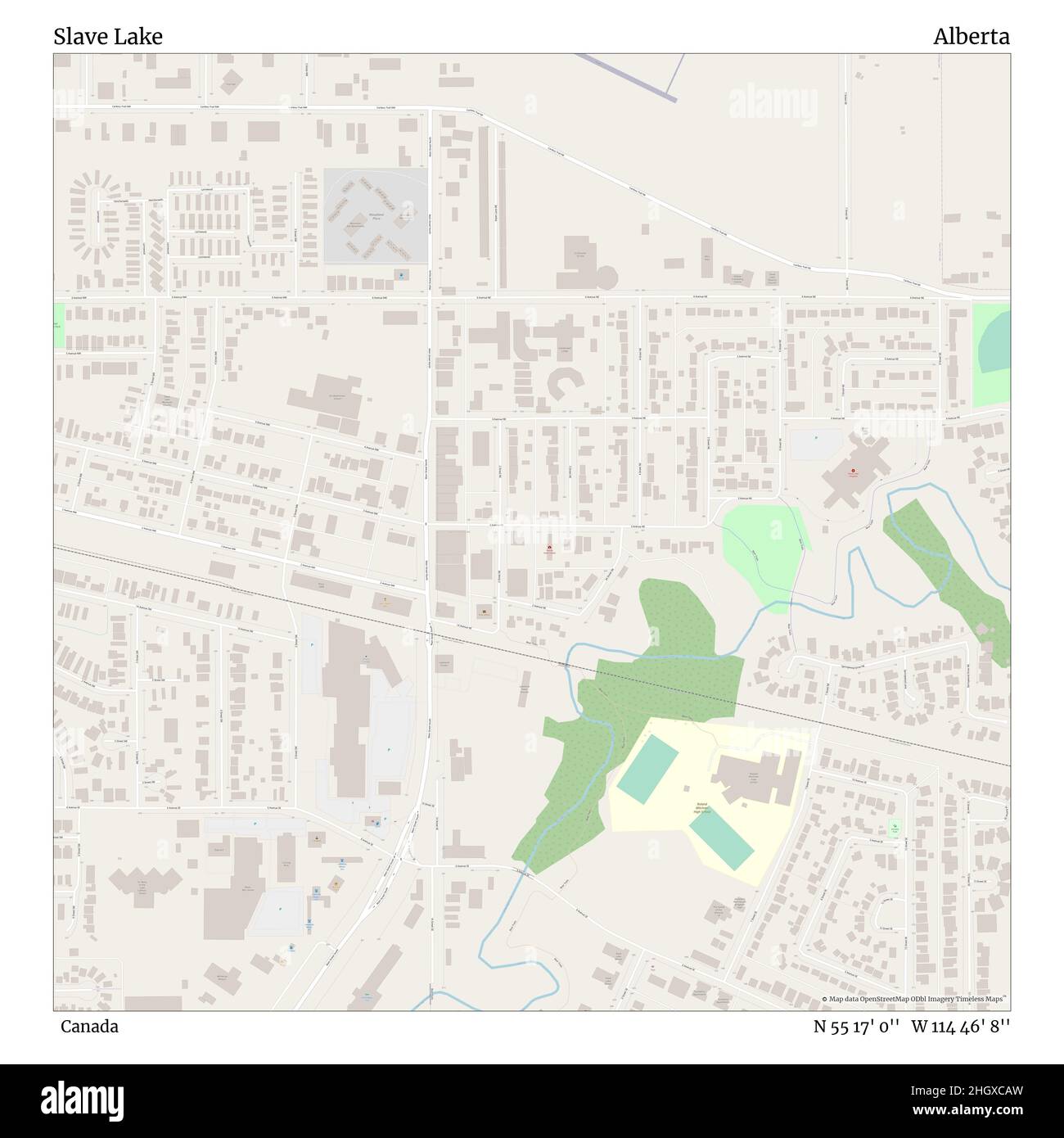 Map of slave lake Cut Out Stock Images & Pictures Alamy