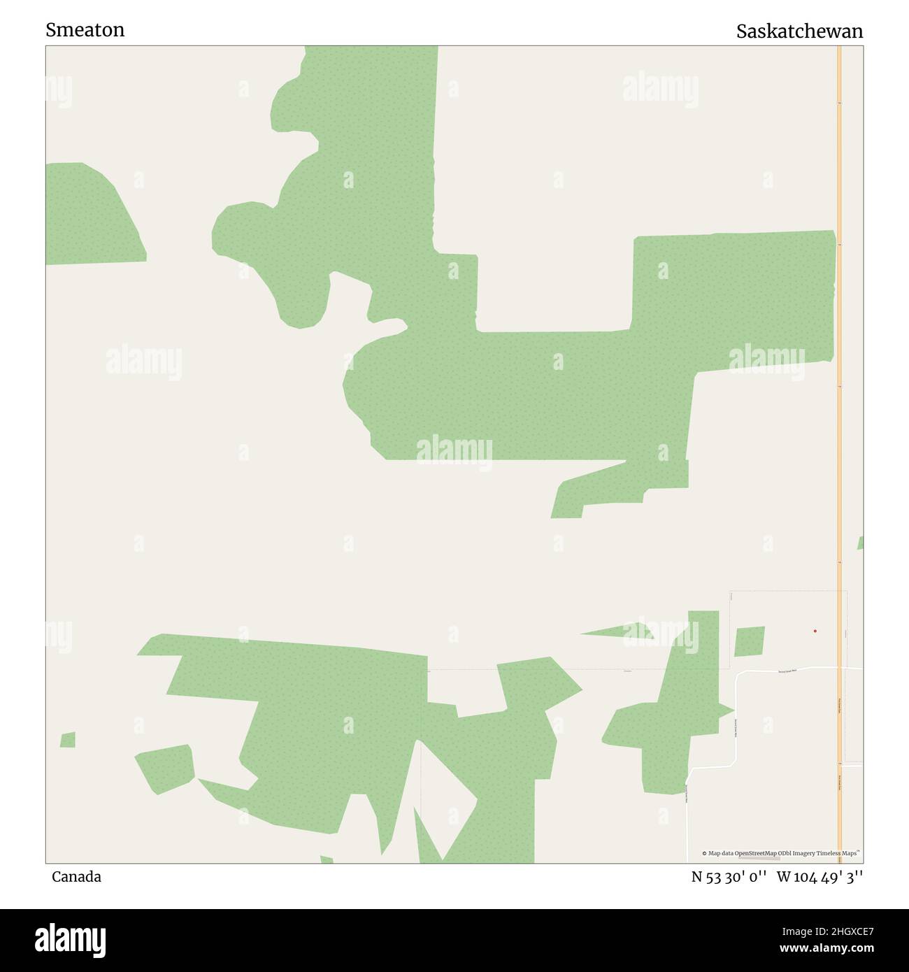 Smeaton, Canada, Saskatchewan, N 53 30' 0'', W 104 49' 3'', map