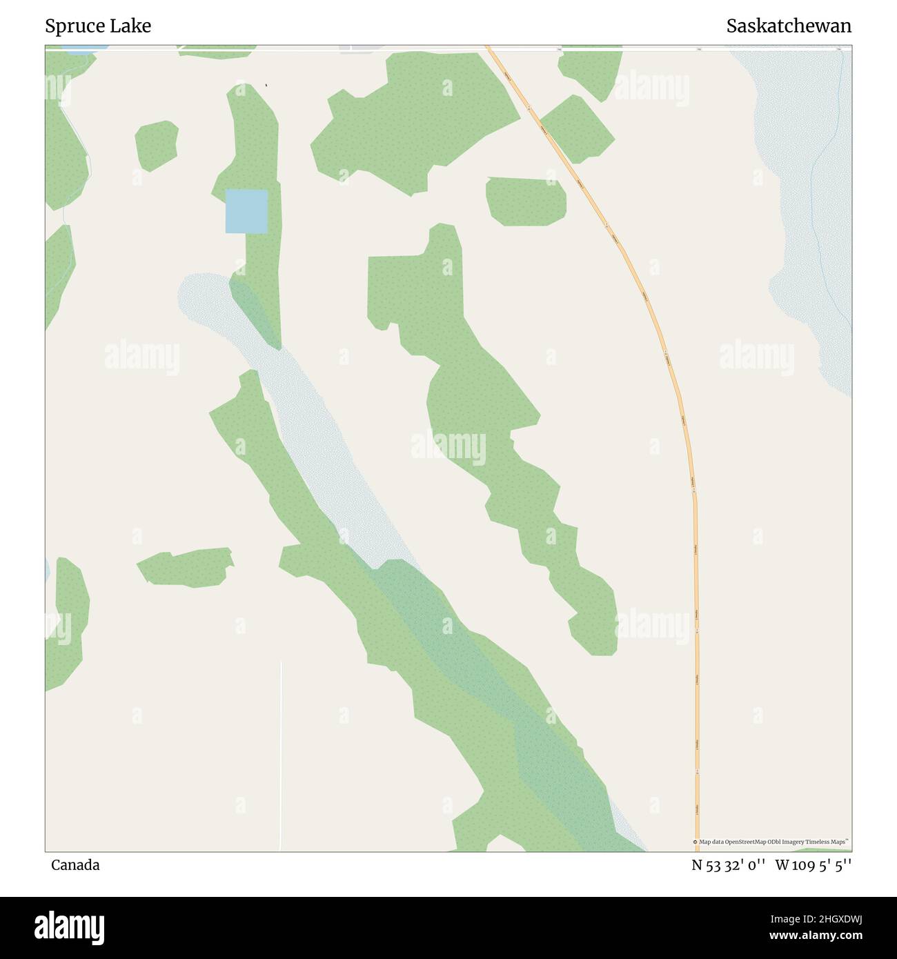 Spruce lake saskatchewan map hires stock photography and images Alamy