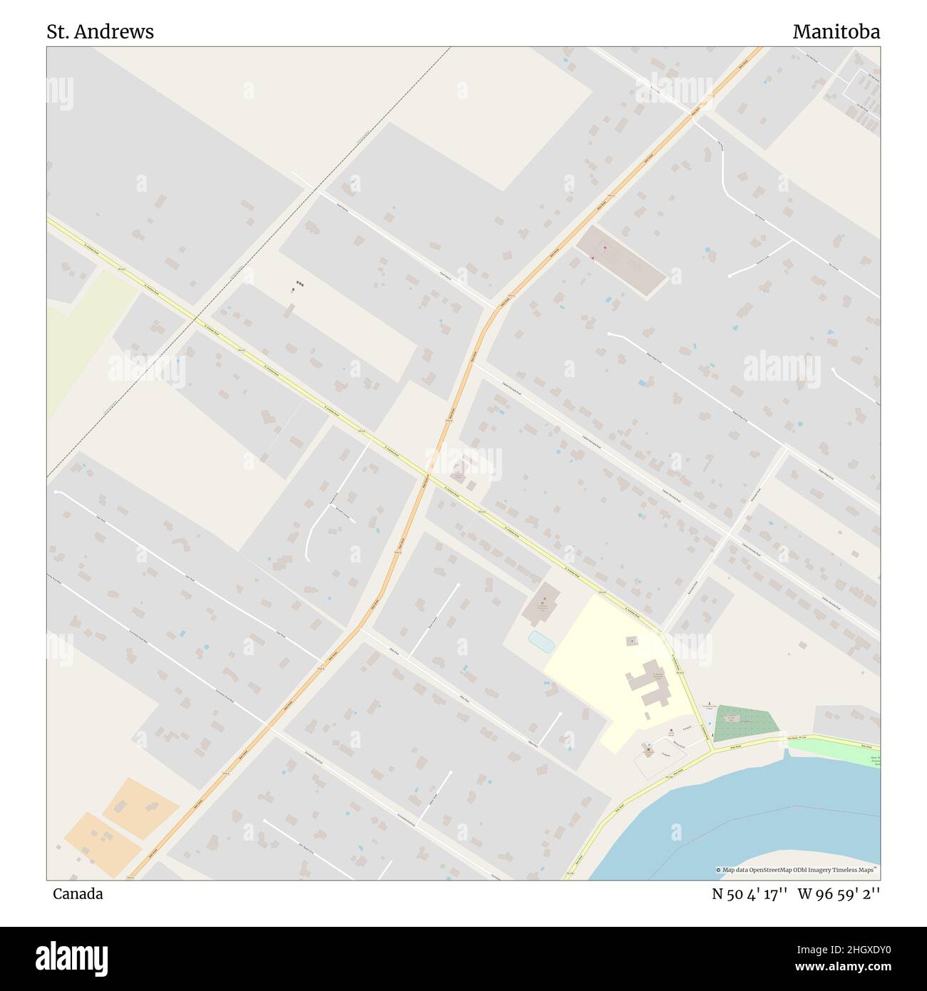 St Andrews Manitoba Map St. Andrews, Canada, Manitoba, N 50 4' 17'', W 96 59' 2'', Map, Timeless Map  Published In 2021. Travelers, Explorers And Adventurers Like Florence  Nightingale, David Livingstone, Ernest Shackleton, Lewis And Clark