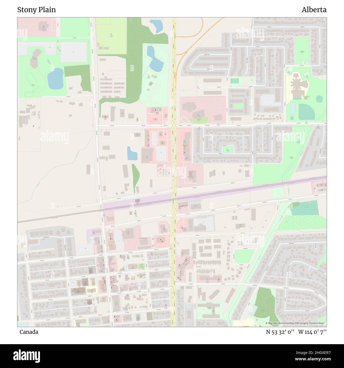 Stony Plain Alberta Map Stony Plain Alberta Map High Resolution Stock Photography And Images - Alamy