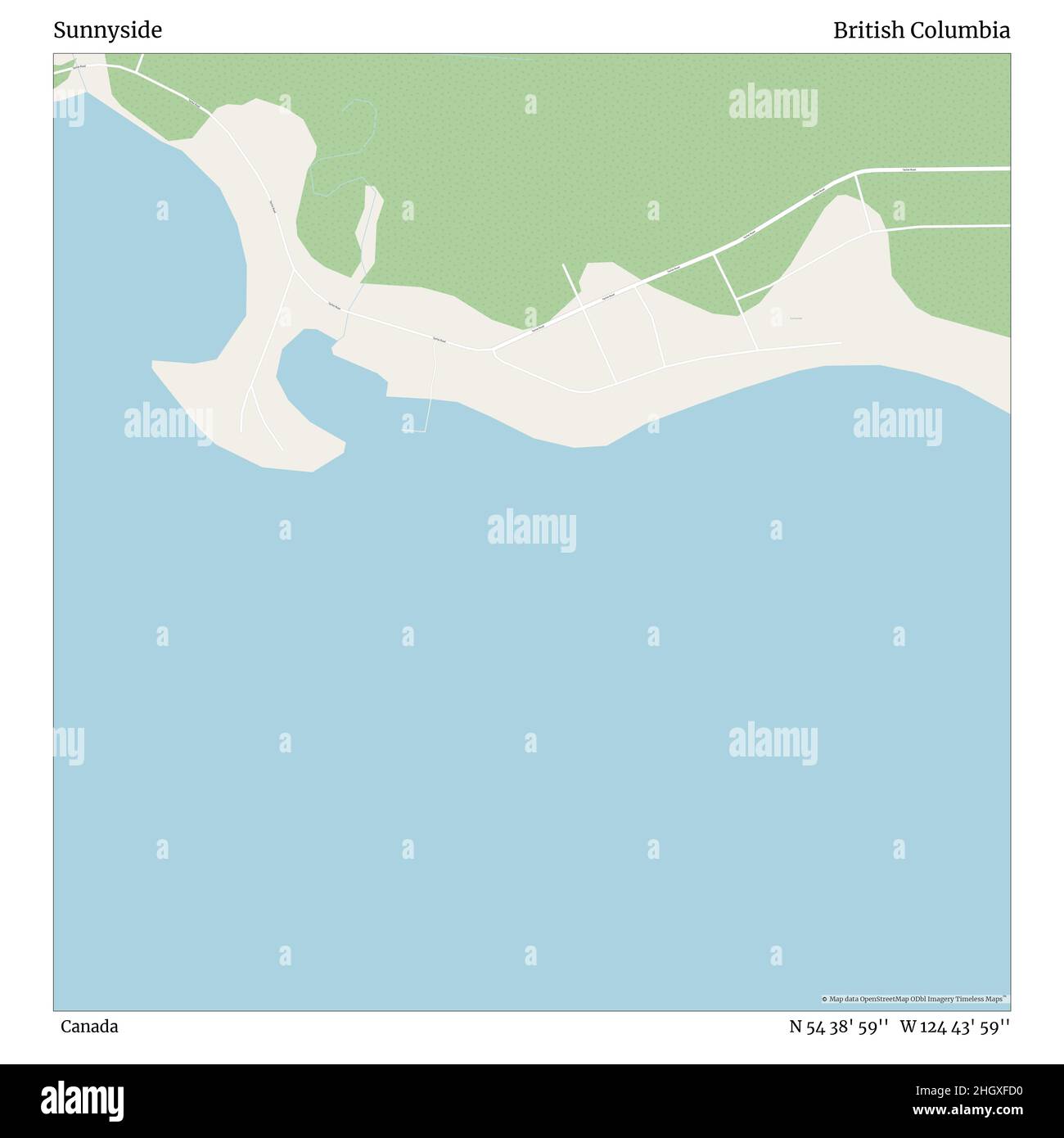 Map of sunnyside hi-res stock photography and images - Alamy