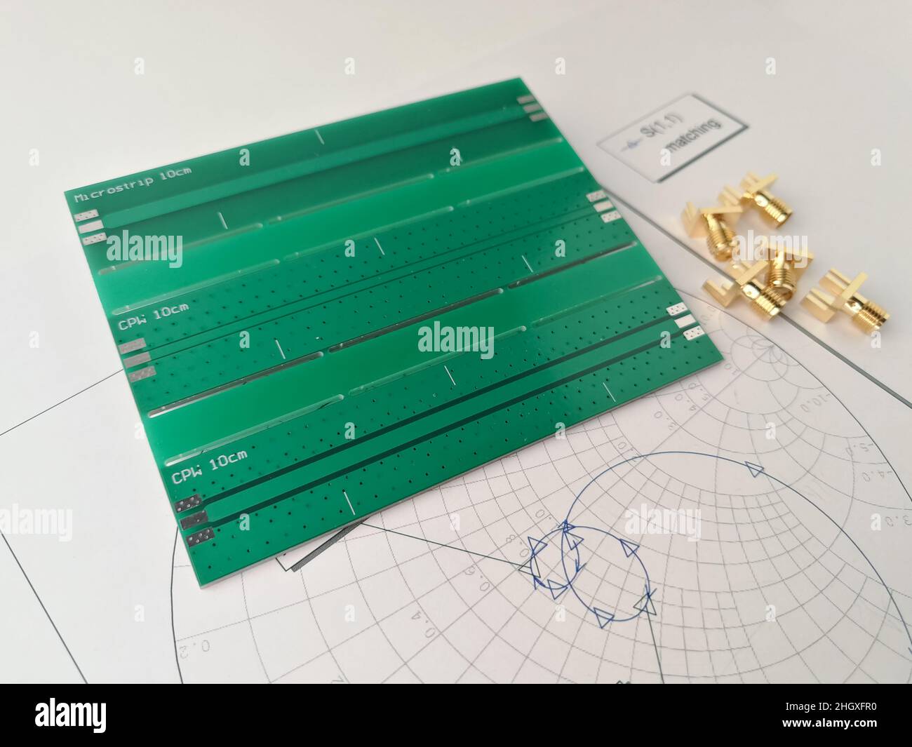 Radio frequency transmission line and microwave printed circuit board
