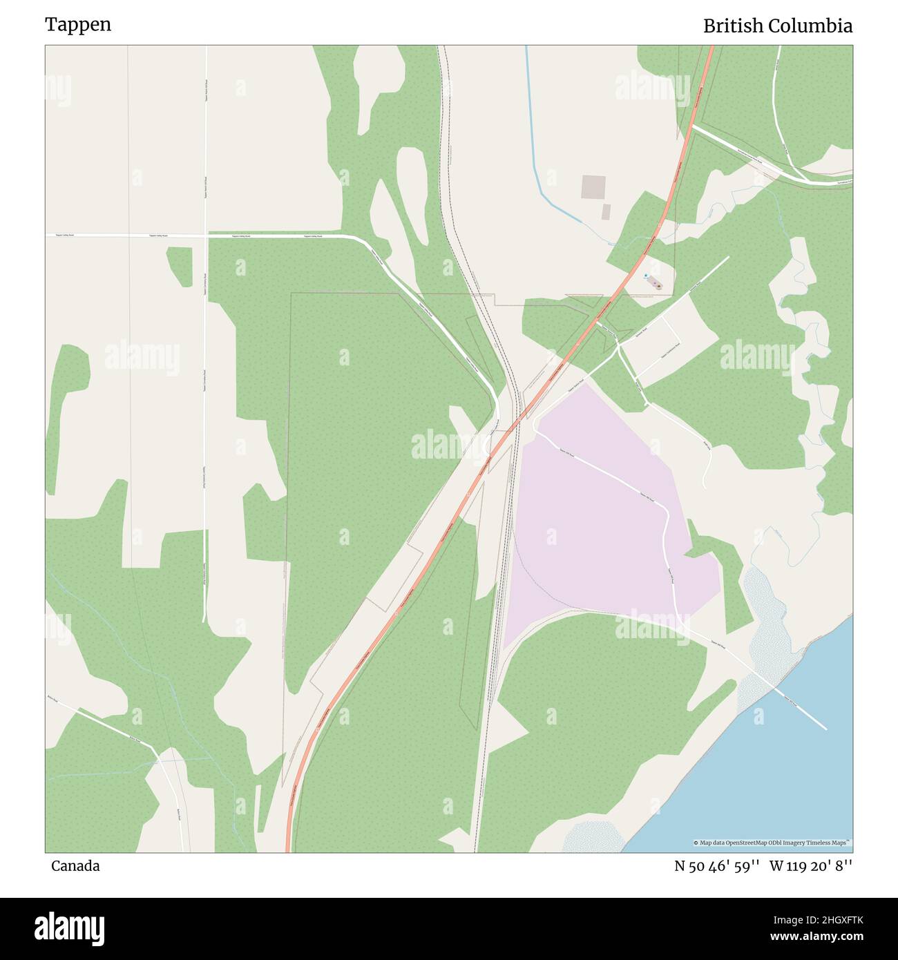 Tappen British Columbia Map Tappen Hi-Res Stock Photography And Images - Alamy