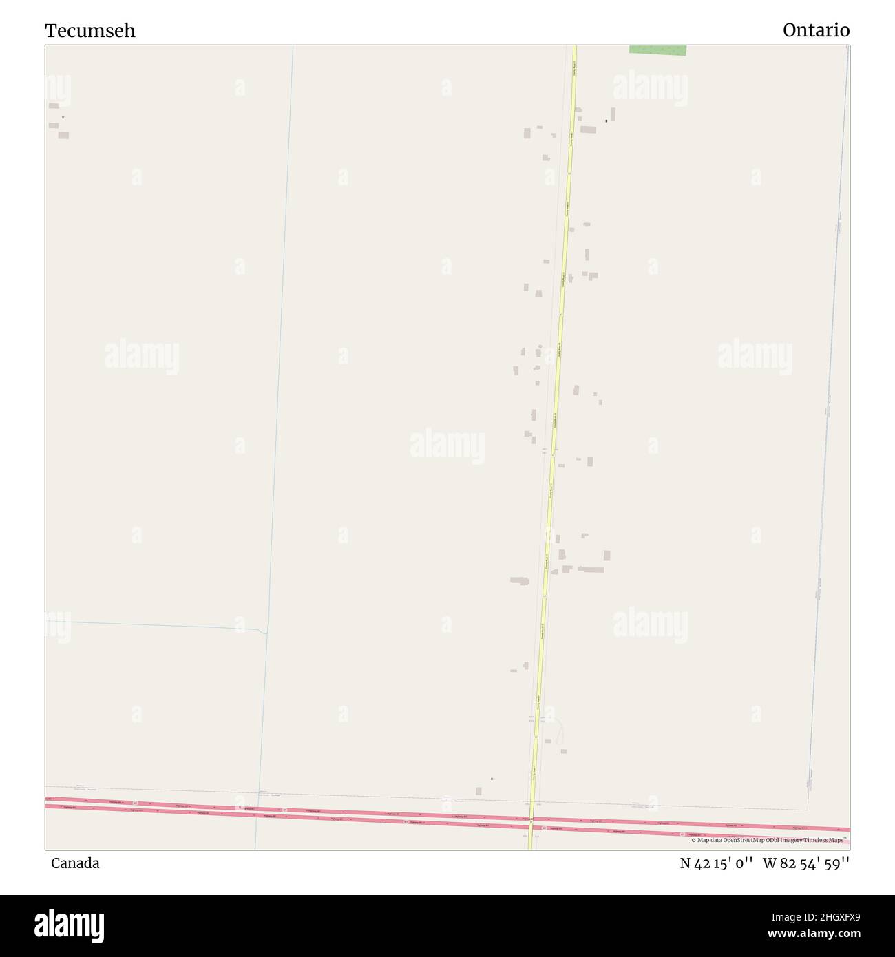 Tecumseh ontario map Cut Out Stock Images & Pictures - Alamy