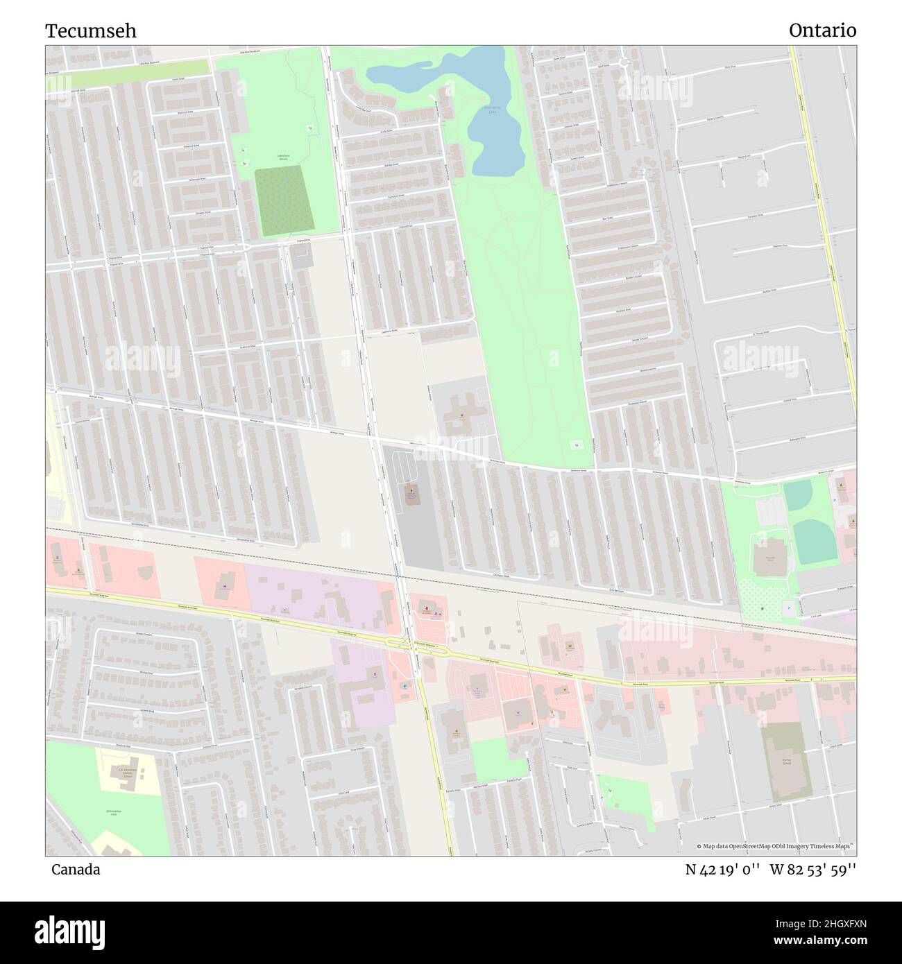 Tecumseh ontario map Cut Out Stock Images & Pictures Alamy