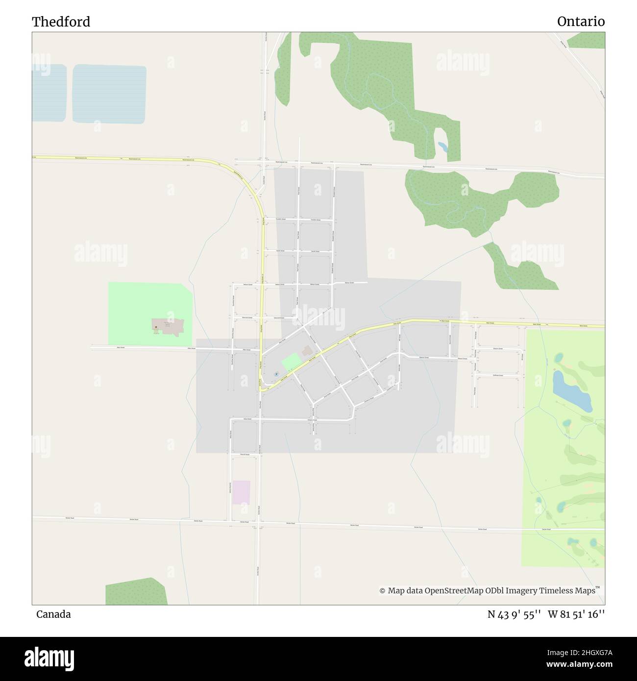 Thedford map Cut Out Stock Images & Pictures Alamy