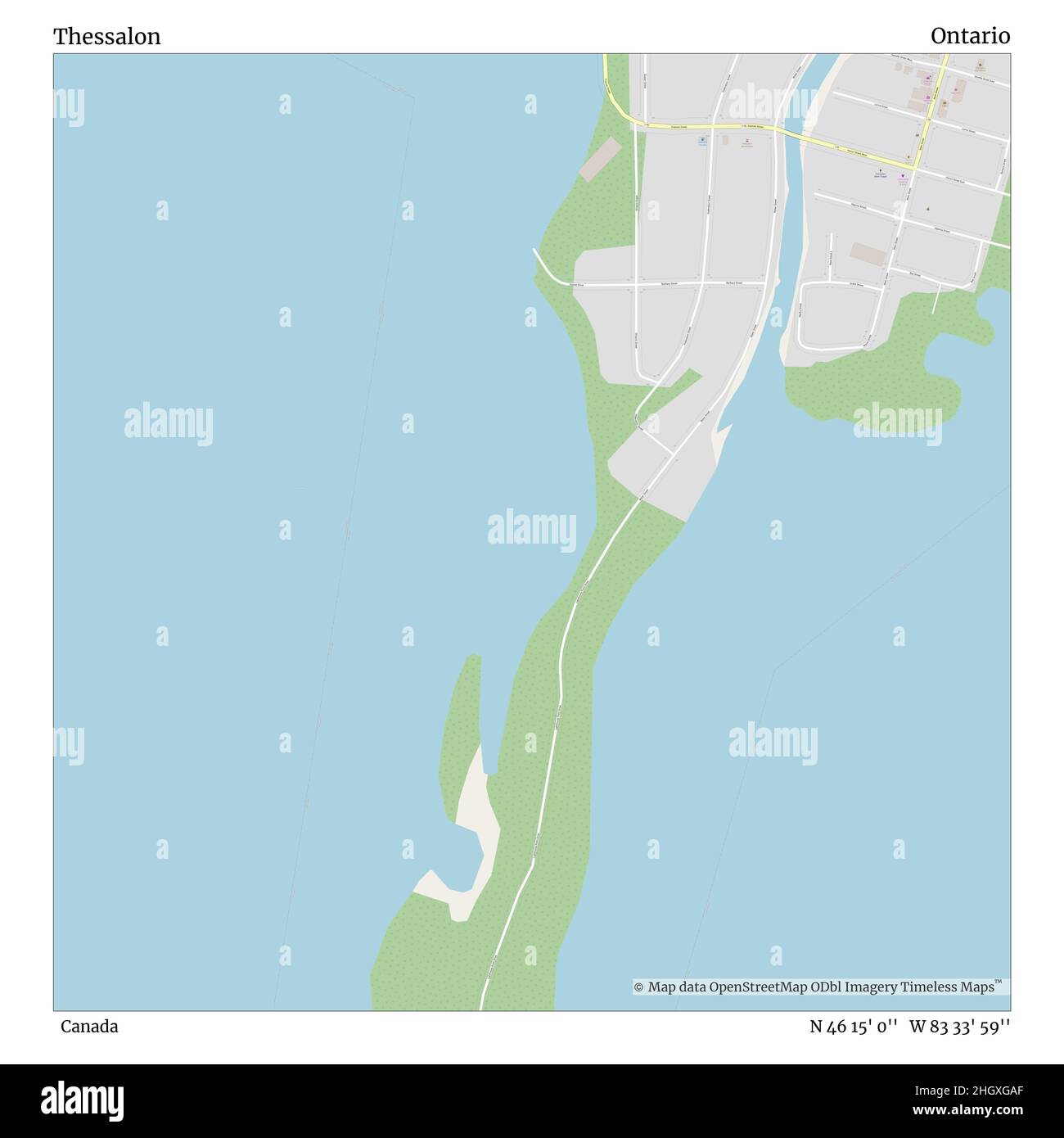 Thessalon ontario map hires stock photography and images Alamy