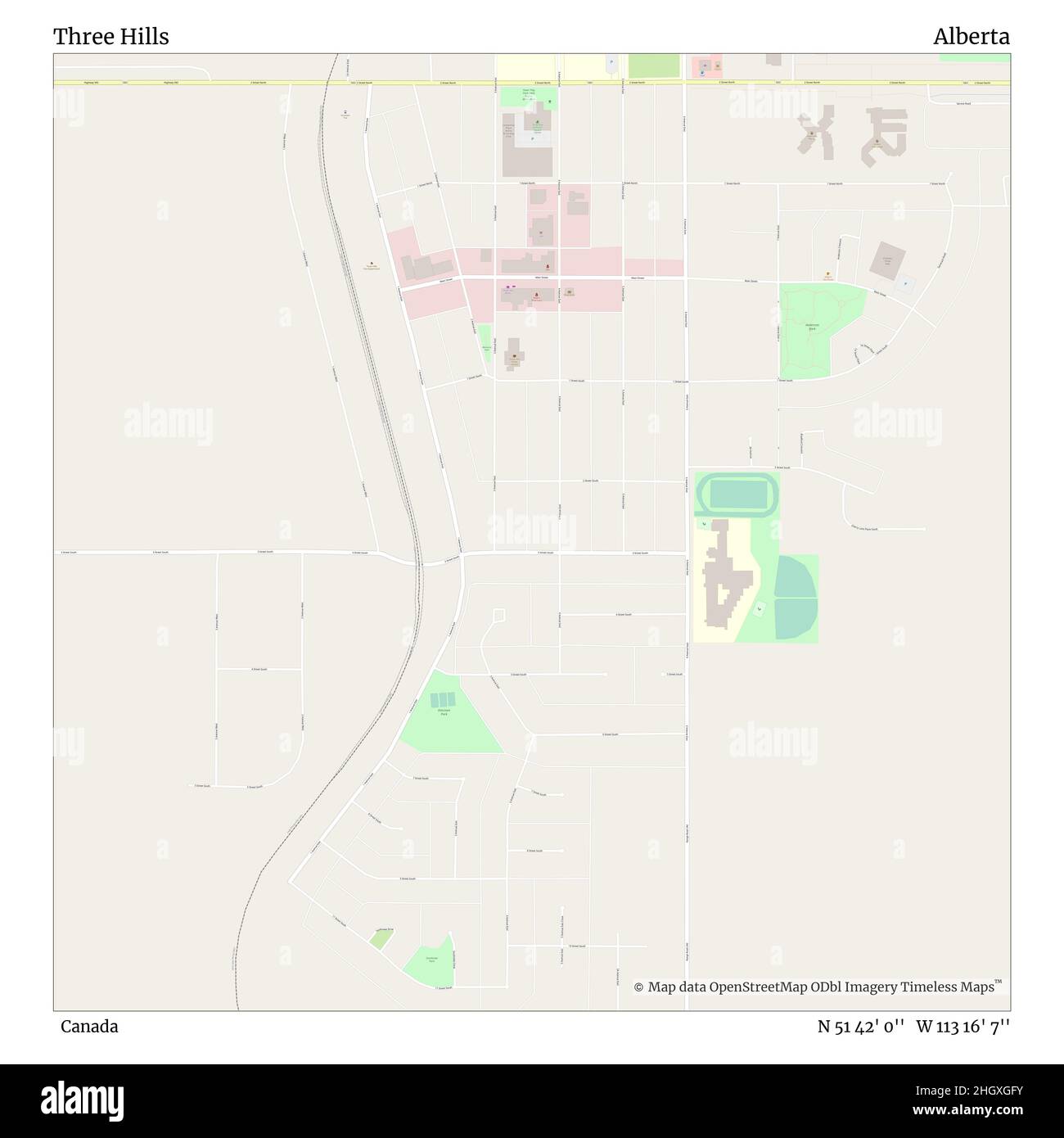 Three Hills Alberta Map The Three Hills High Resolution Stock Photography And Images - Alamy