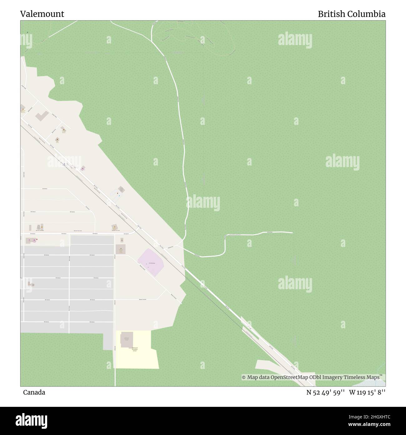 Map of valemount Cut Out Stock Images & Pictures Alamy