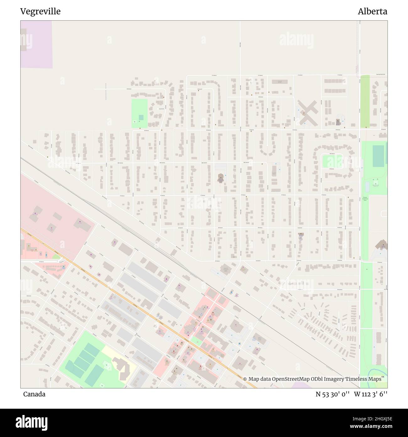 Map of vegreville Cut Out Stock Images & Pictures Alamy