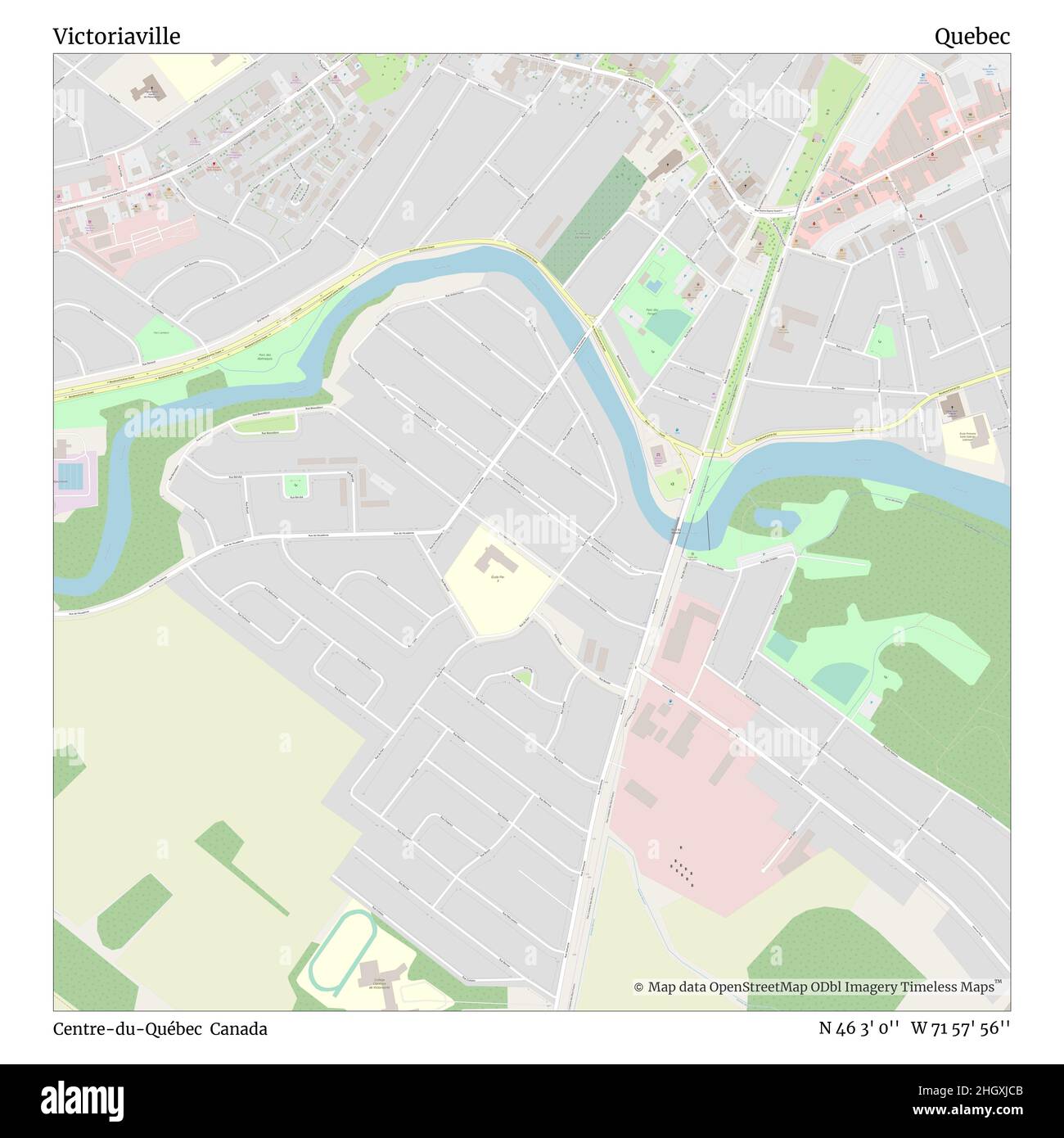 Map of victoriaville quebec Cut Out Stock Images & Pictures Alamy