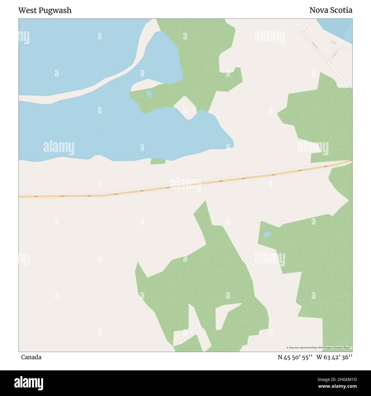 Pugwash Nova Scotia Map West Pugwash, Canada, Nova Scotia, N 45 50' 55'', W 63 42' 36'', Map,  Timeless Map Published In 2021. Travelers, Explorers And Adventurers Like  Florence Nightingale, David Livingstone, Ernest Shackleton, Lewis And