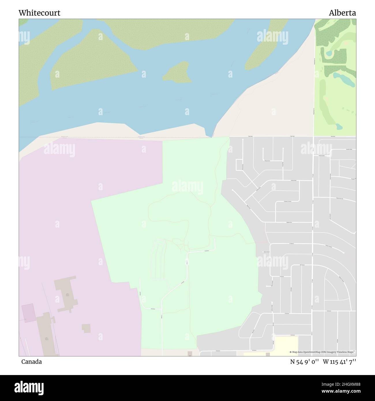 Whitecourt alberta map Cut Out Stock Images & Pictures Alamy