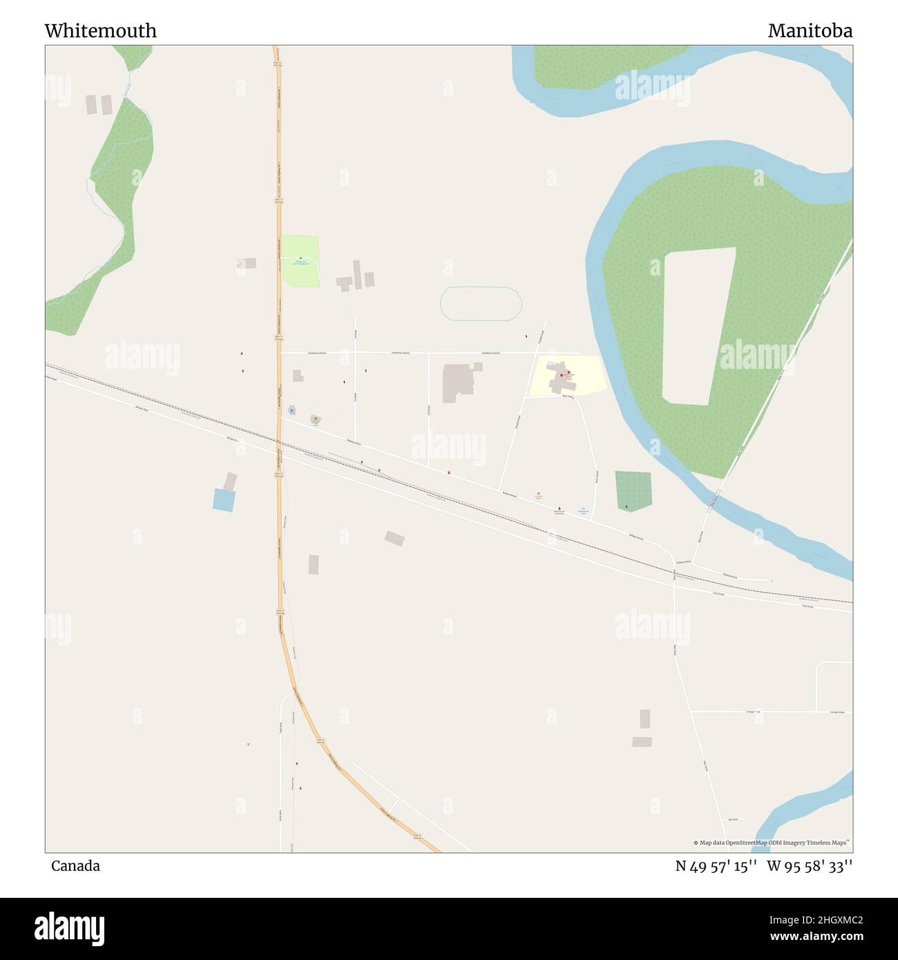 Map of whitemouth Cut Out Stock Images & Pictures Alamy