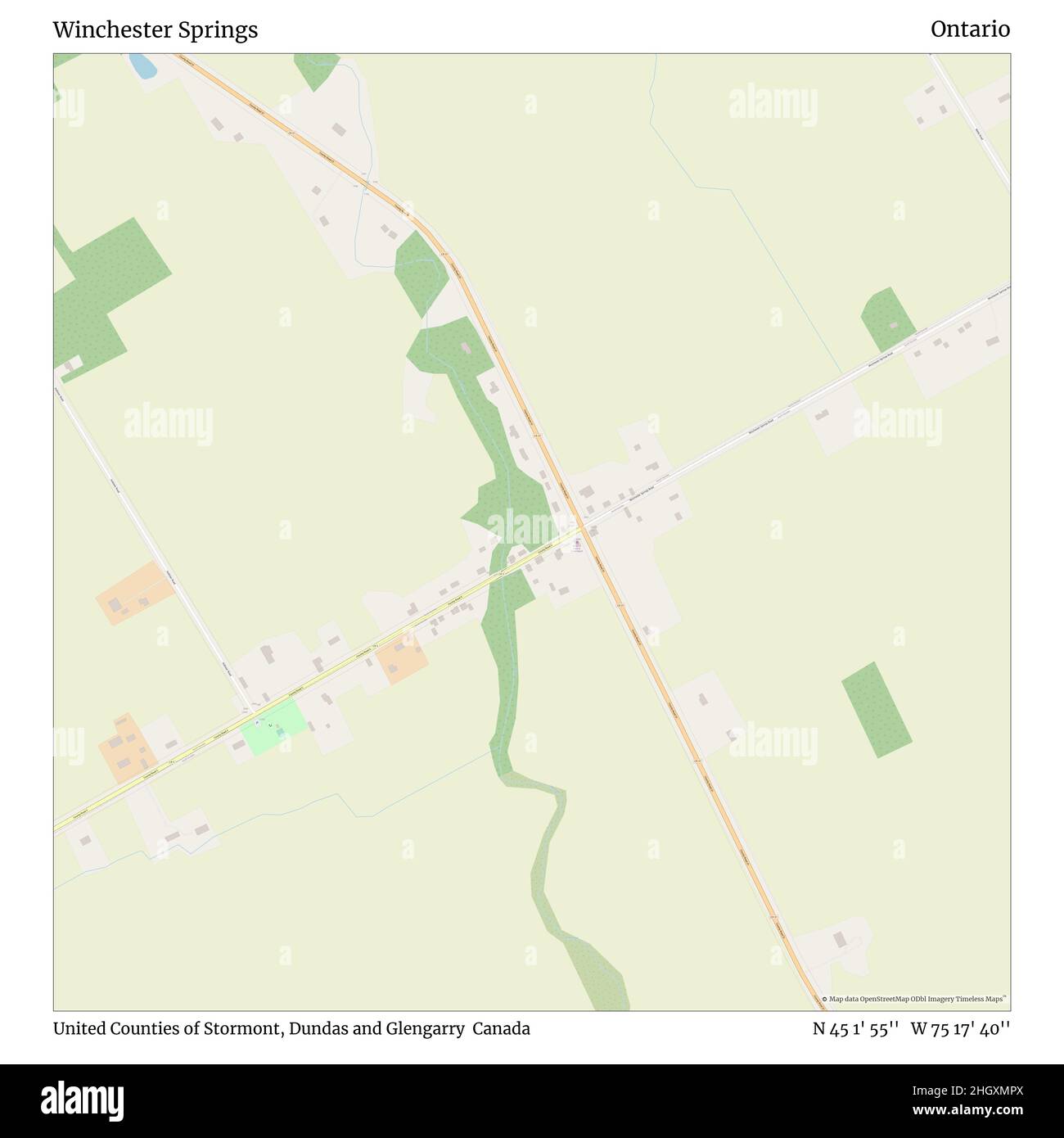 Winchester ontario map Cut Out Stock Images & Pictures Alamy