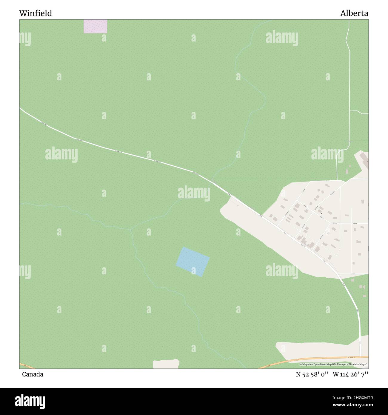 Map of winfield alberta Cut Out Stock Images & Pictures Alamy