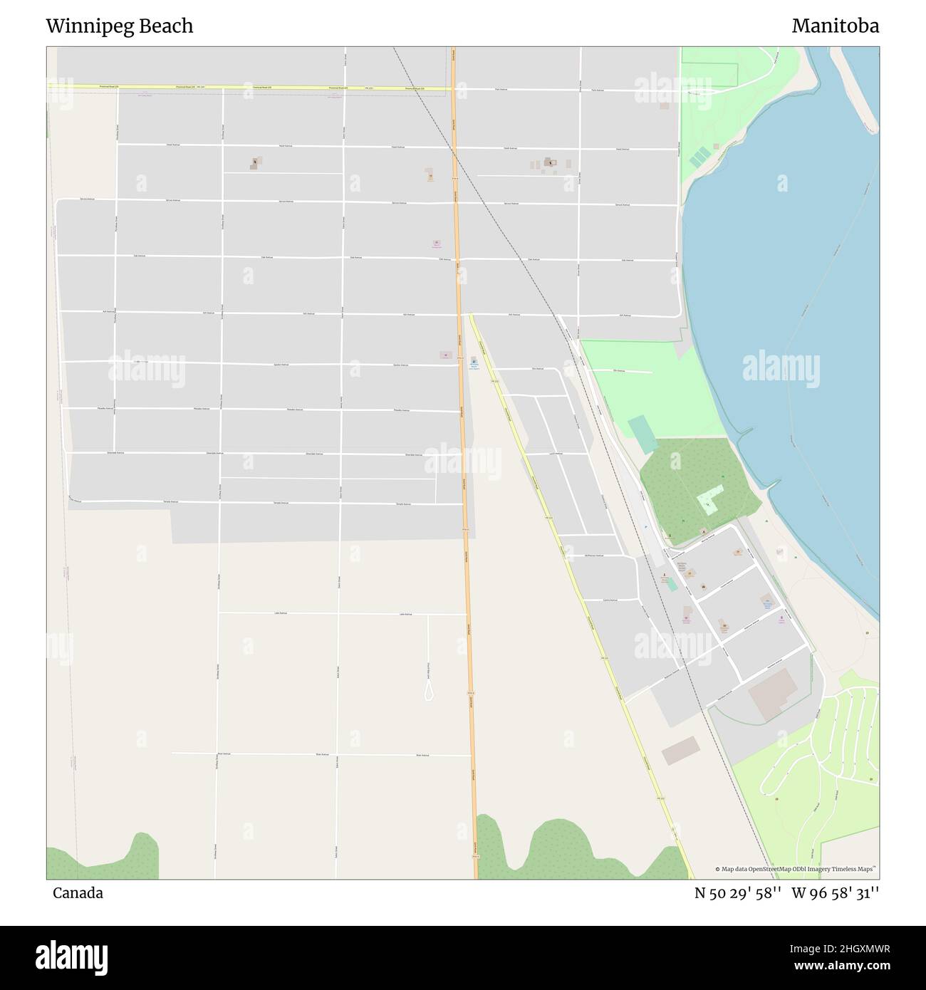 Map of winnipeg beach hires stock photography and images Alamy