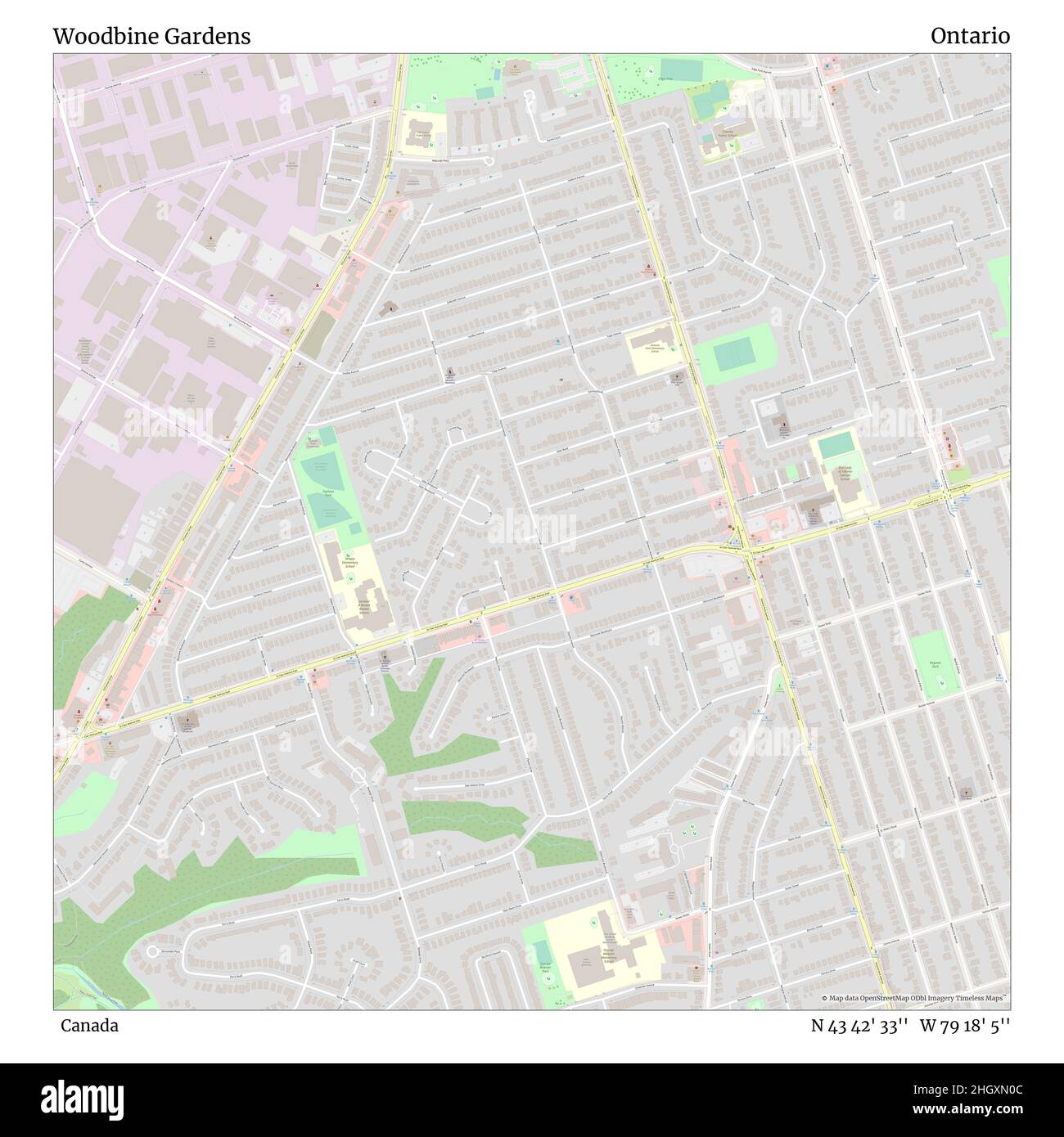 Map of woodbine hires stock photography and images Alamy