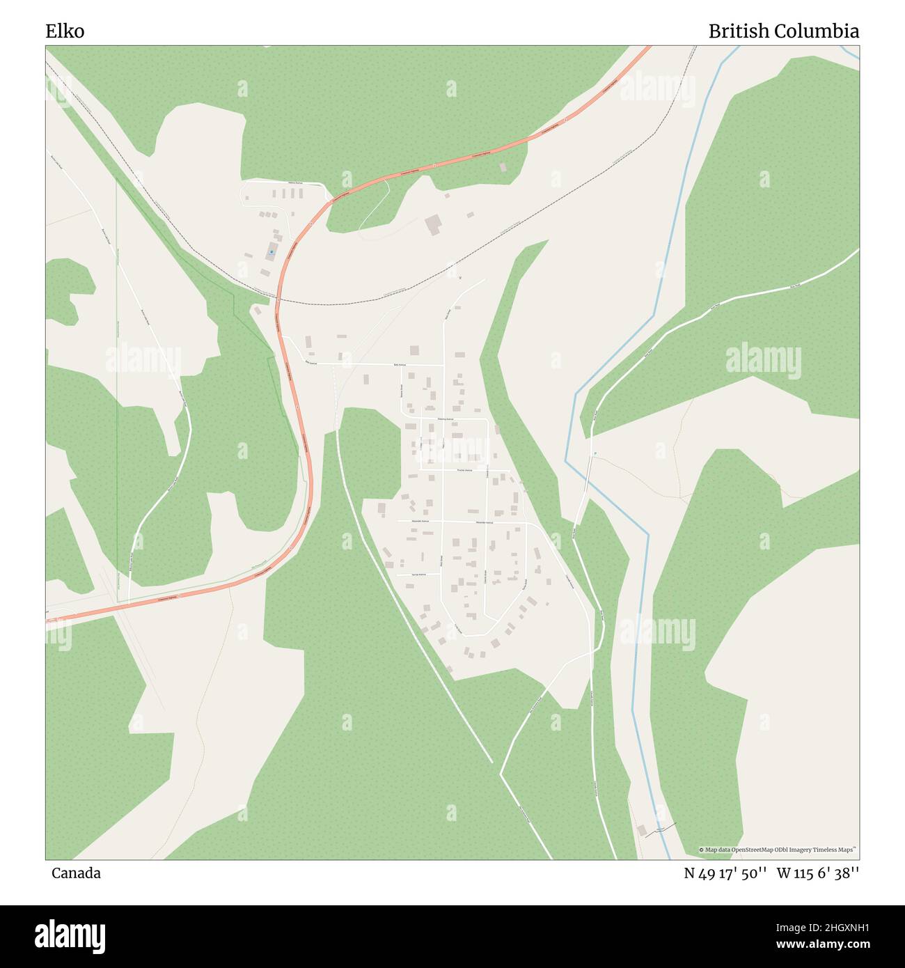 Map of elko hires stock photography and images Alamy