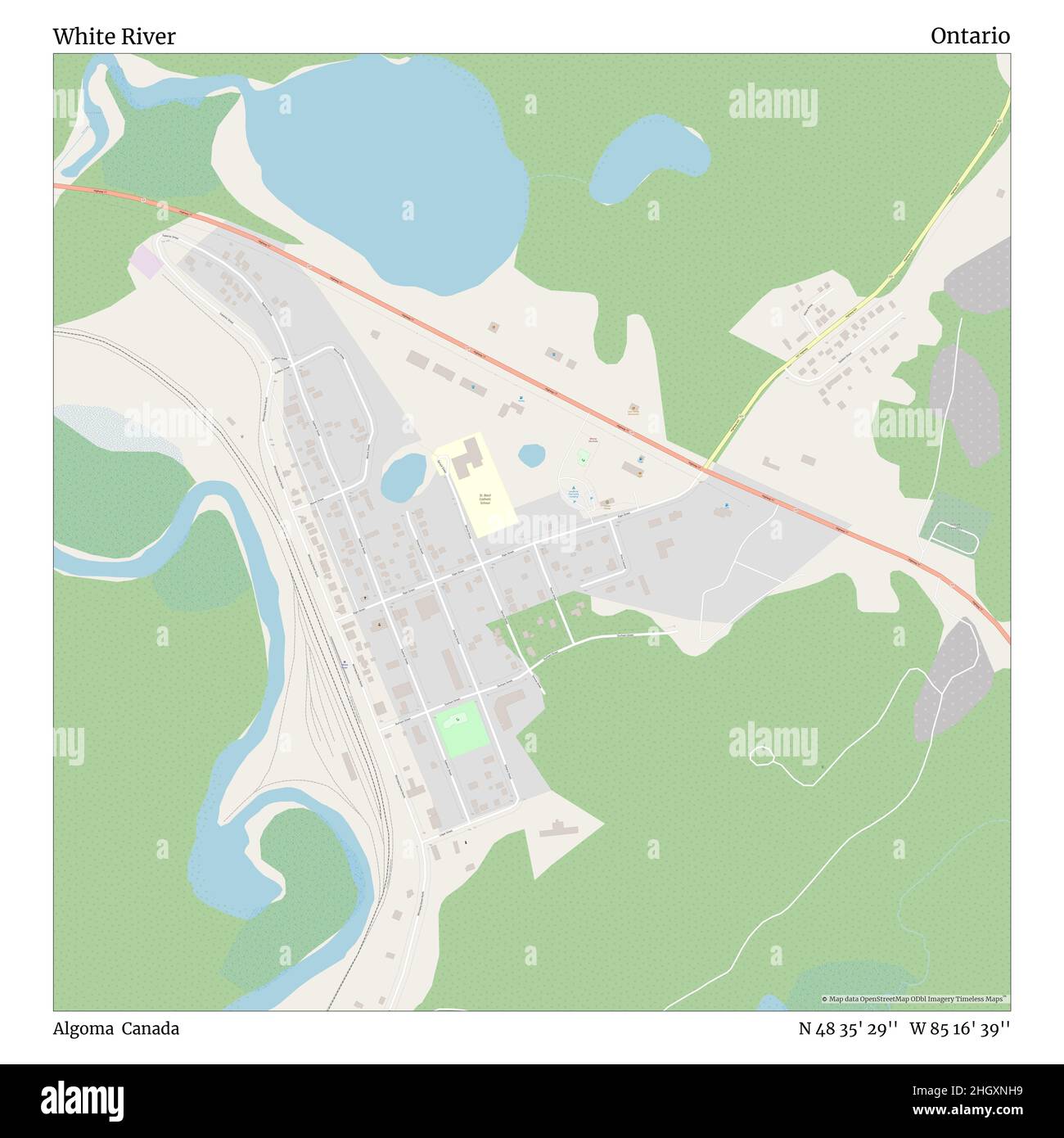 Map of algoma hires stock photography and images Alamy