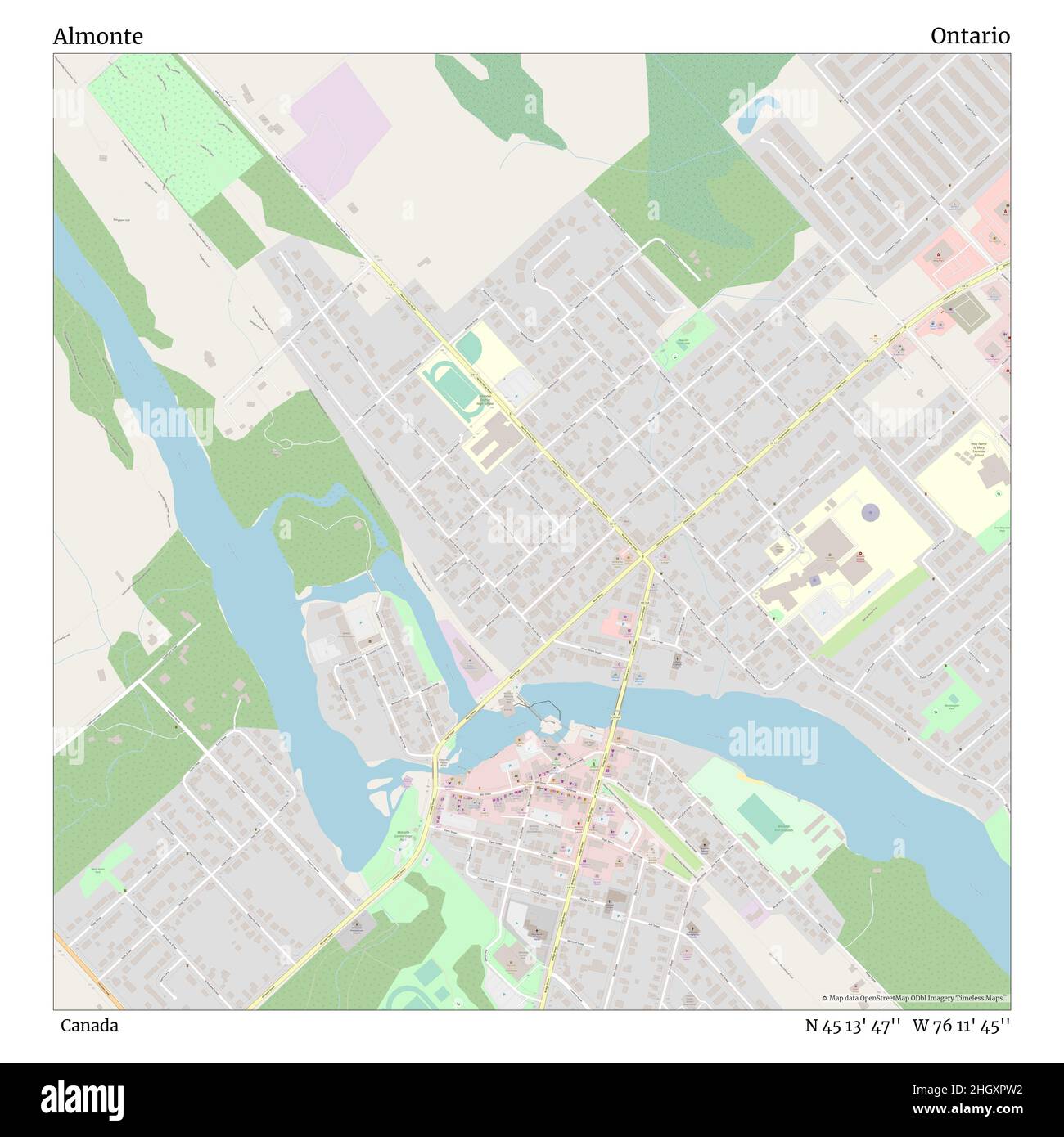 Map of almonte ontario hi-res stock photography and images - Alamy