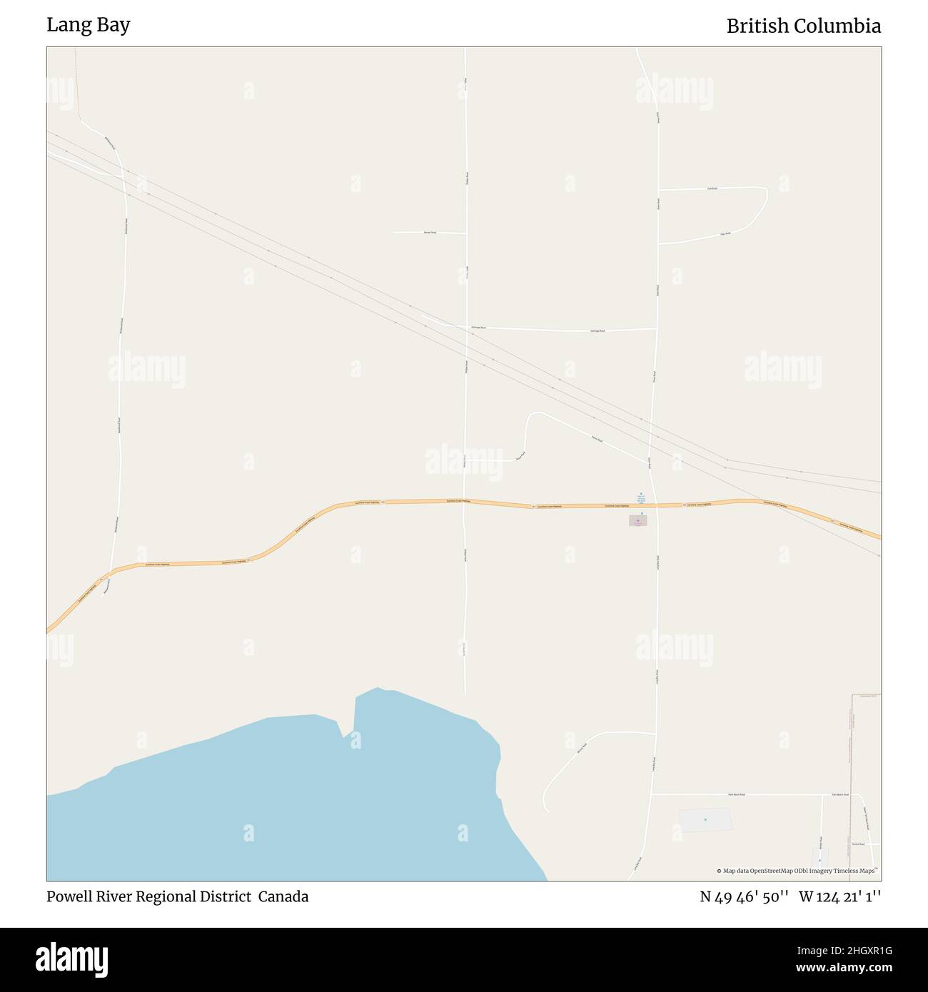 Map of powell river hires stock photography and images Alamy