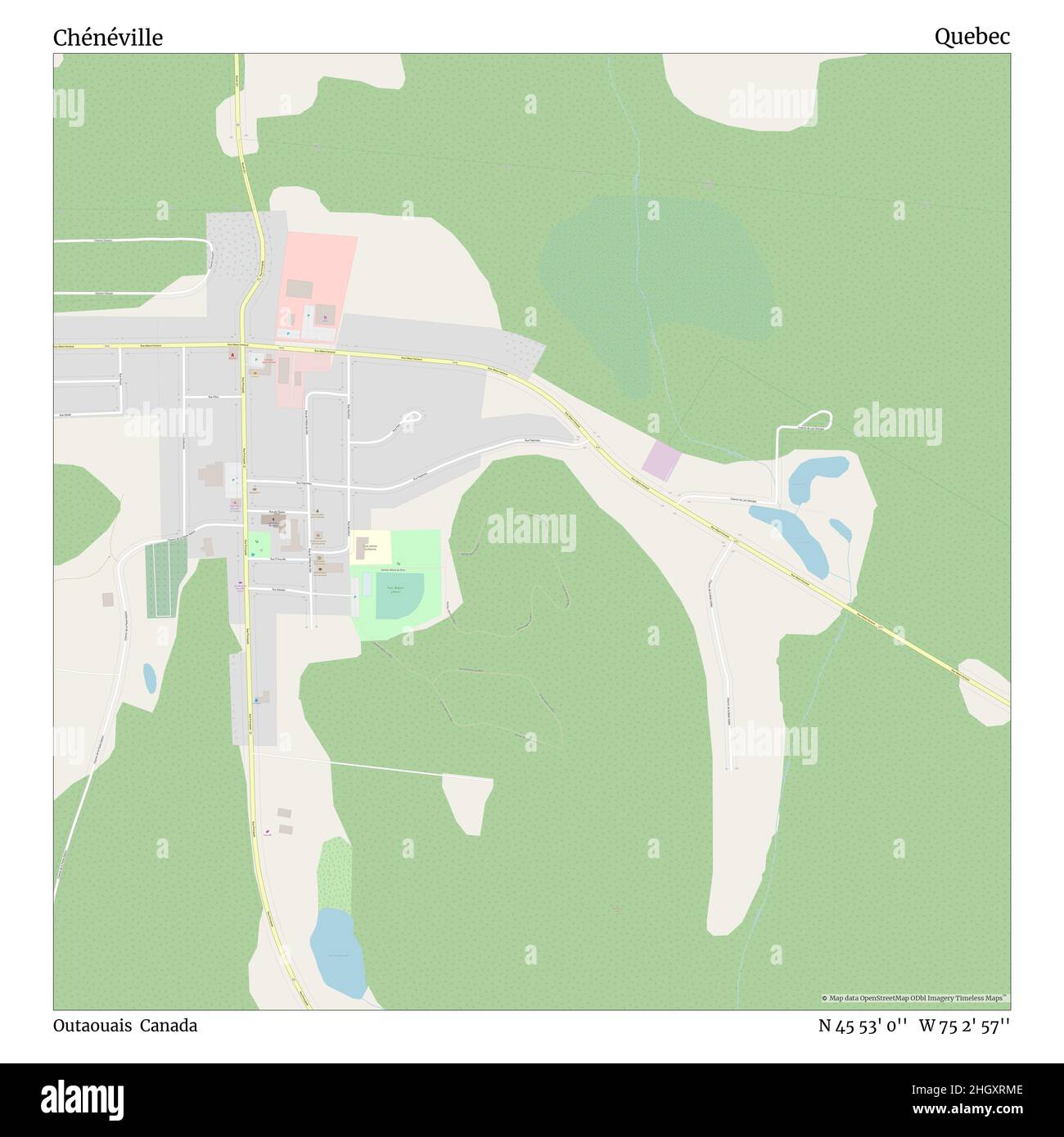 Map of cheneville hires stock photography and images Alamy