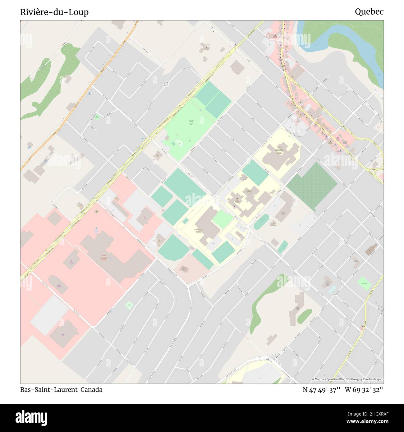 Map of riviere du loup hires stock photography and images Alamy
