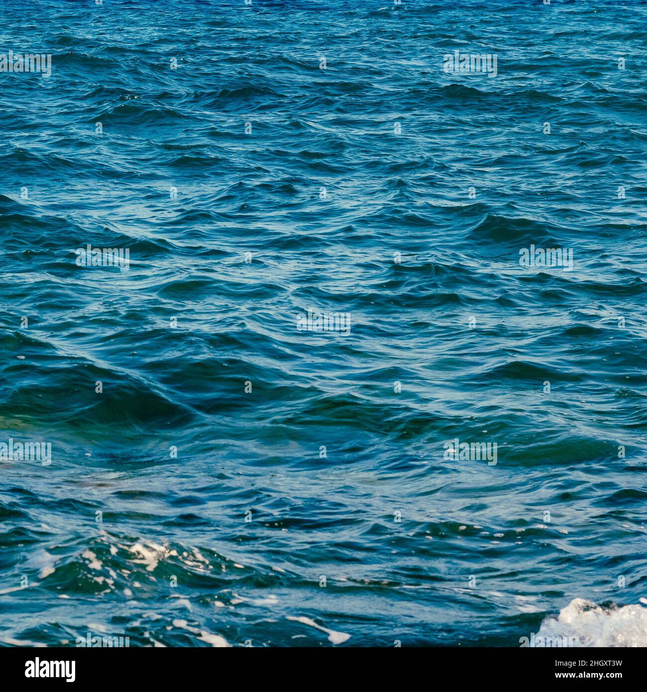 water surface texture. Deep sea waves Stock Photo