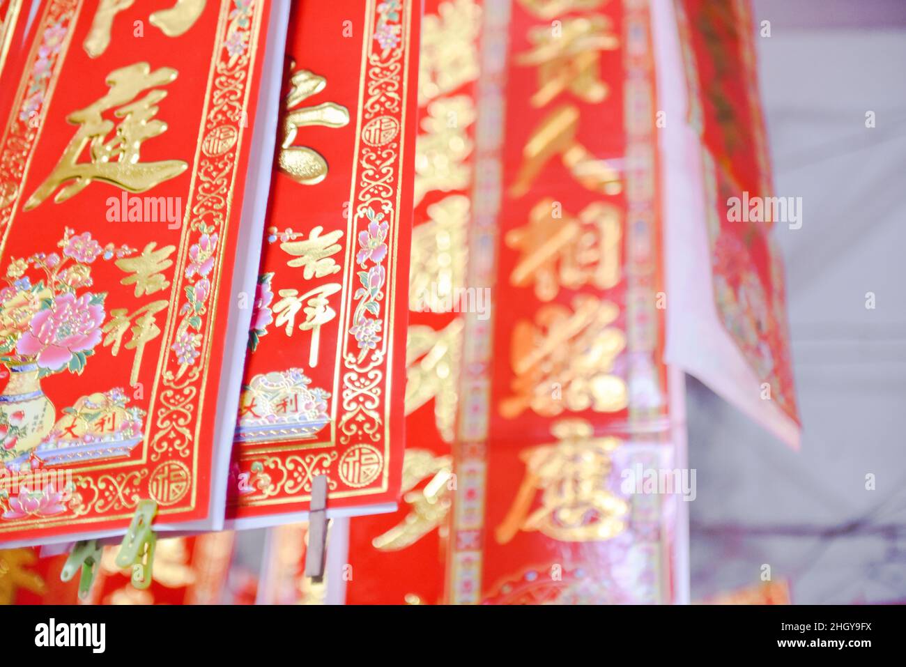 Spring Festival couplets ( Chinese couplets ) (with the character in