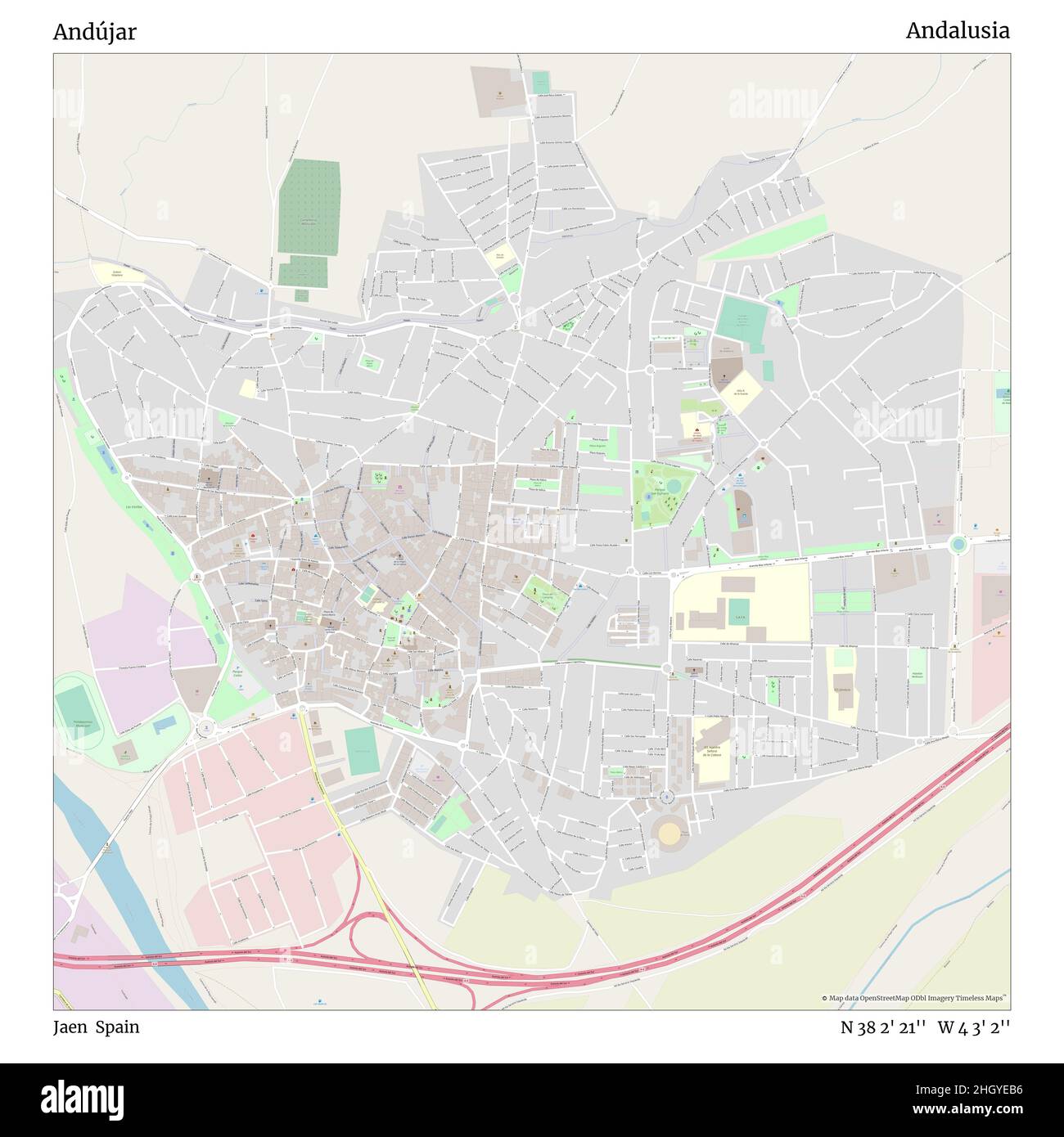 Andujar map Cut Out Stock Images & Pictures - Alamy